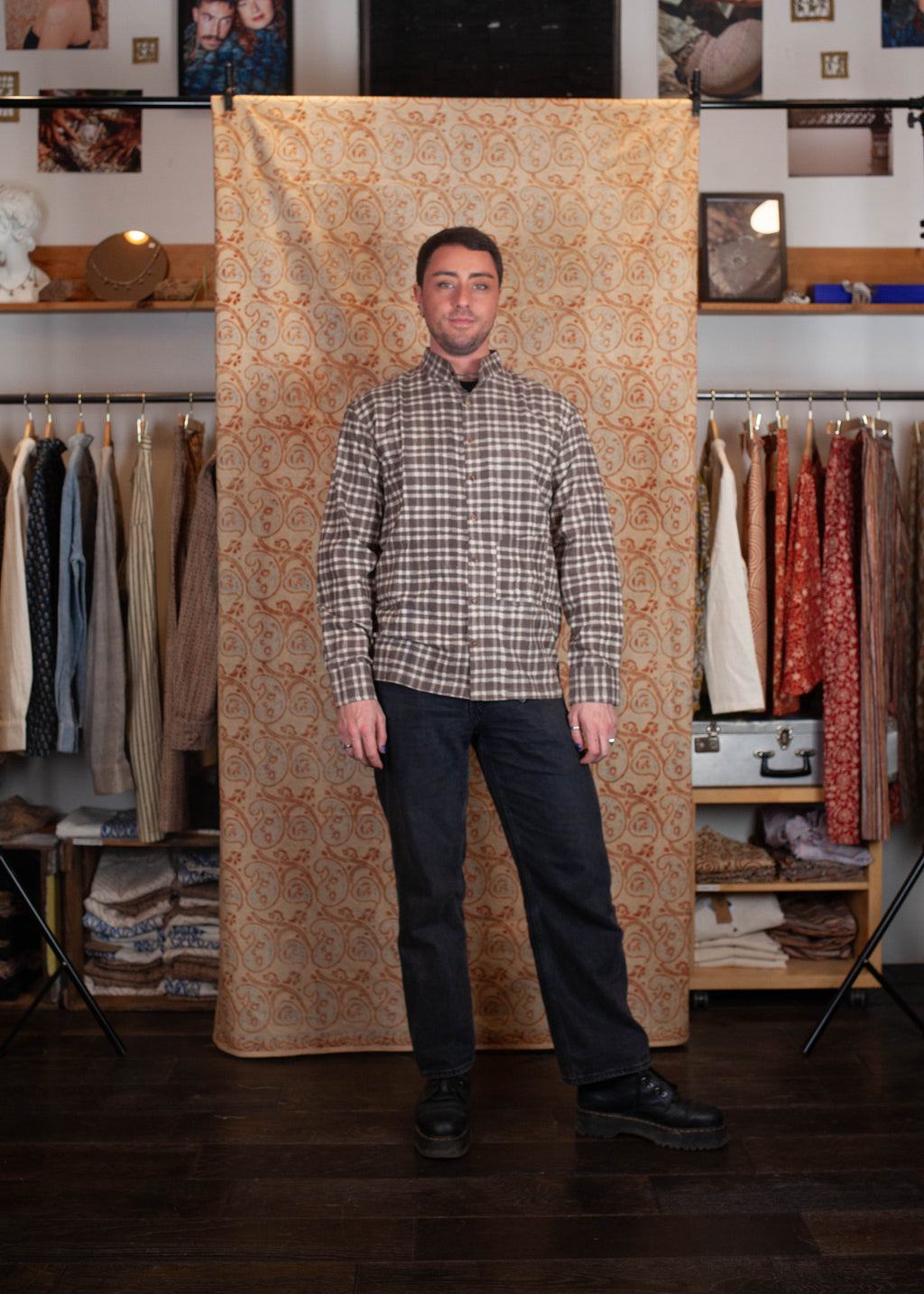 Chemise DARAMSHALA V.2 - Coton bio - Imprimé ADRSHY (invisible)