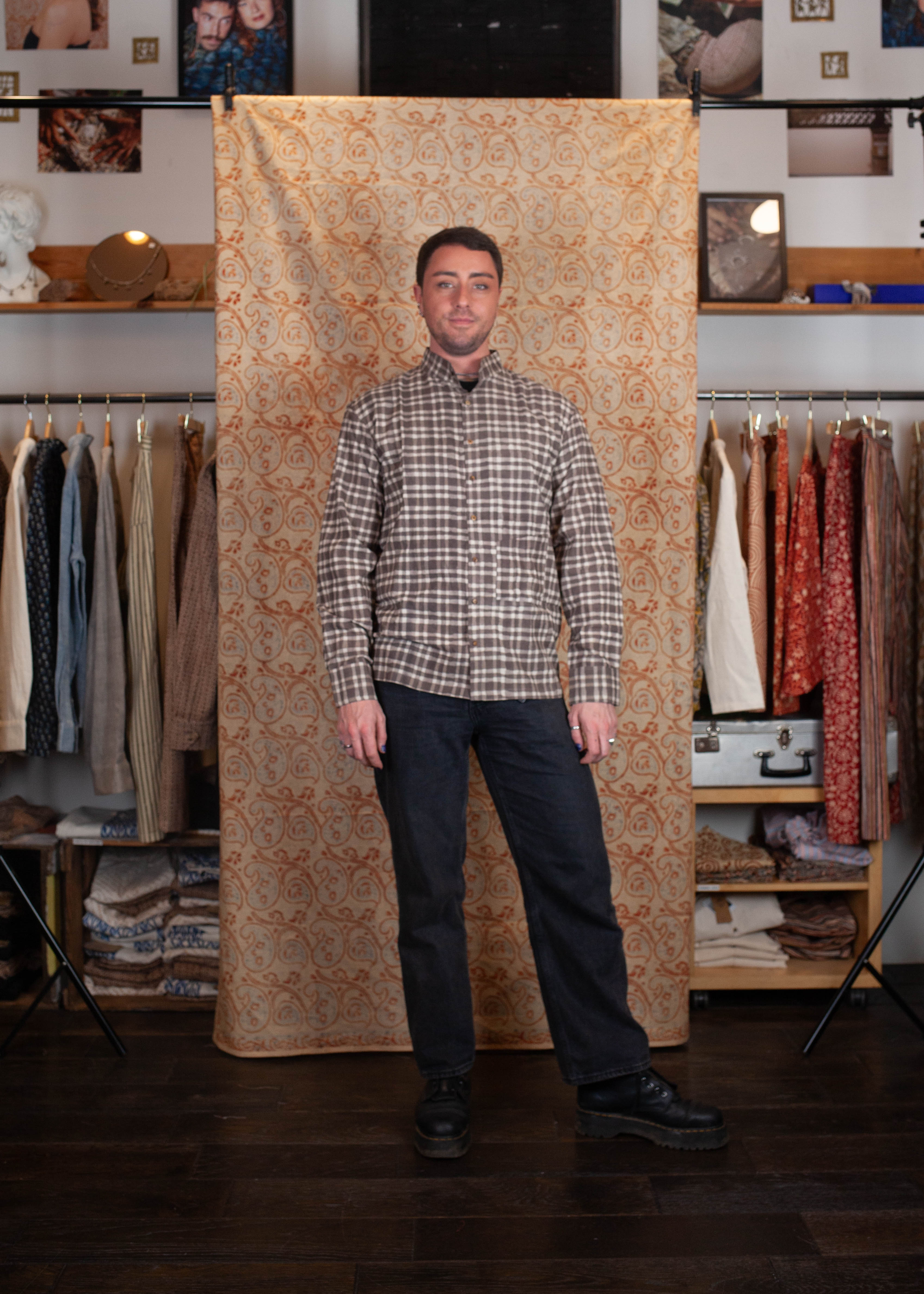 Chemise DARAMSHALA V.2 - Coton bio - Imprimé ADRSHY (invisible)