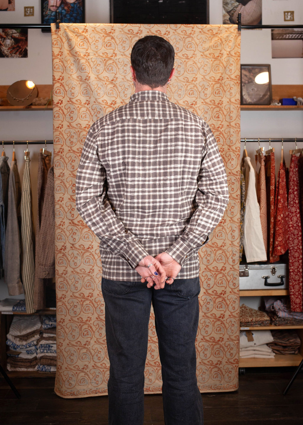 Chemise DARAMSHALA V.2 - Coton bio - Imprimé ADRSHY (invisible)