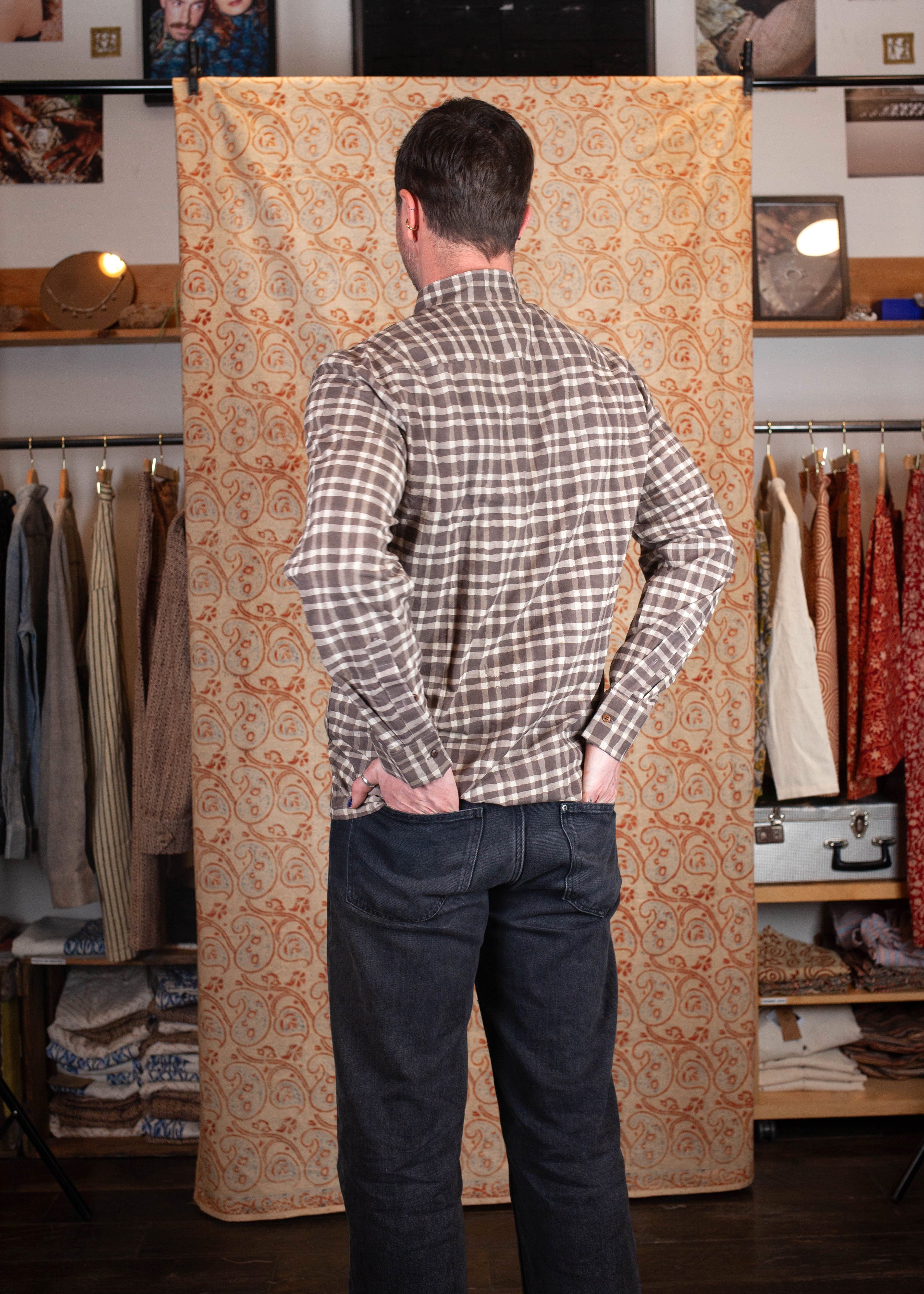 Chemise DARAMSHALA V.2 - Coton bio - Imprimé ADRSHY (invisible)
