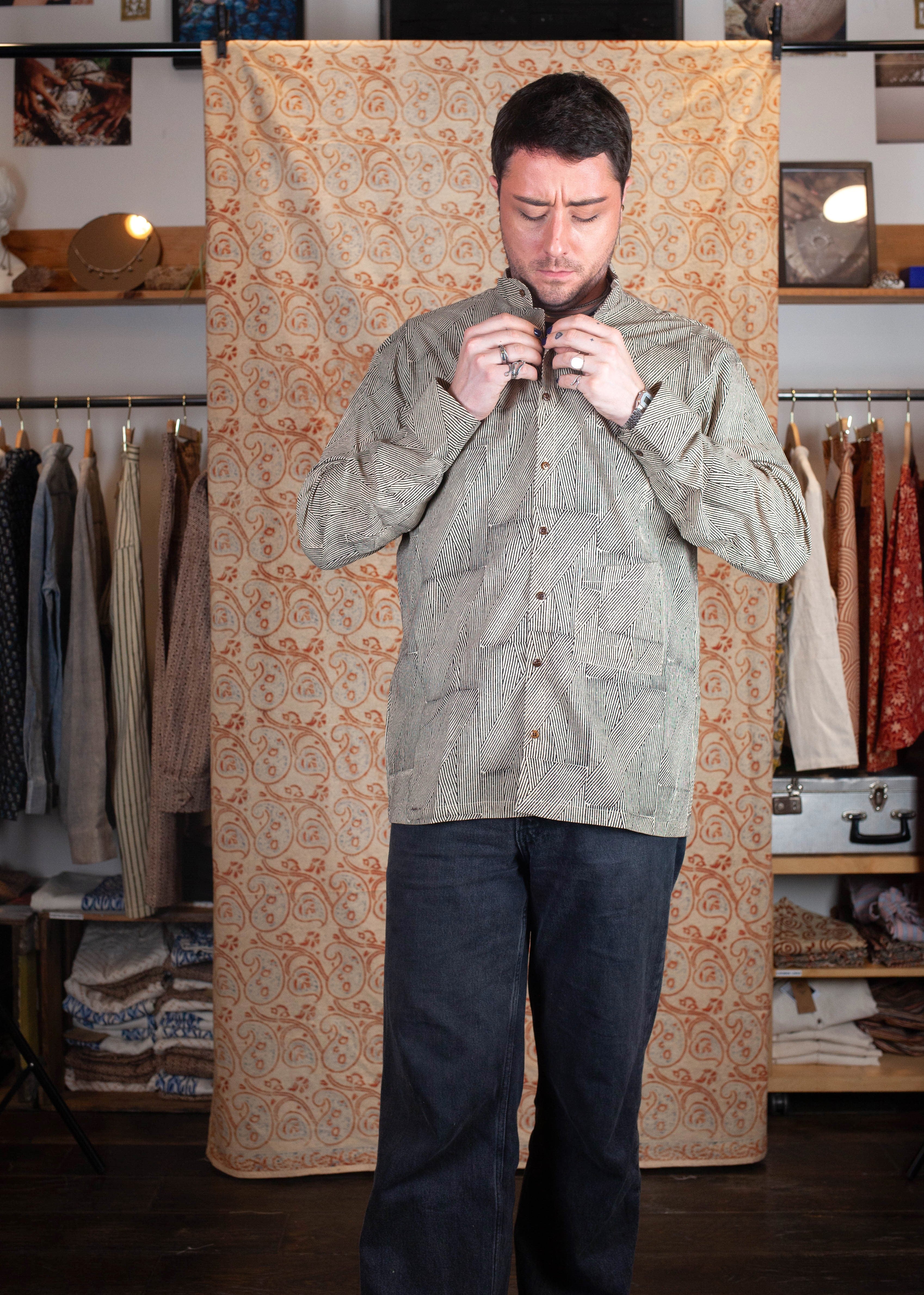 Chemise DARAMSHALA V.2 - Coton bio - Imprimé PRISME