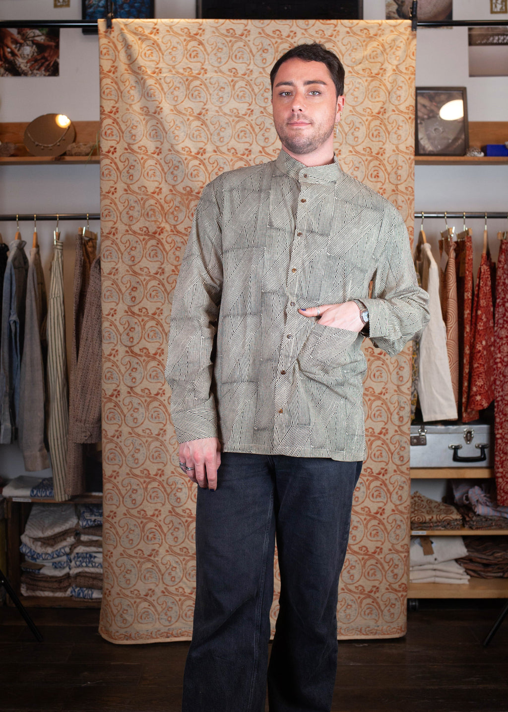 Chemise DARAMSHALA V.2 - Coton bio - Imprimé PRISME