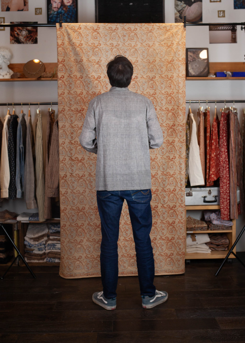 Chemise DARAMSHALA V.2 - Kala coton - Coloris GREY KALA