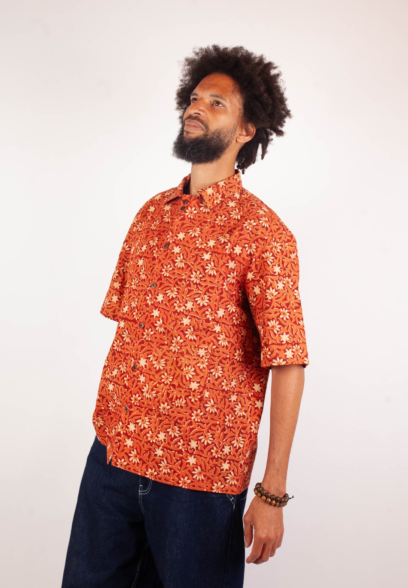 Chemise Linga -Coton bio - Imprimé KALEE (bourgeon)