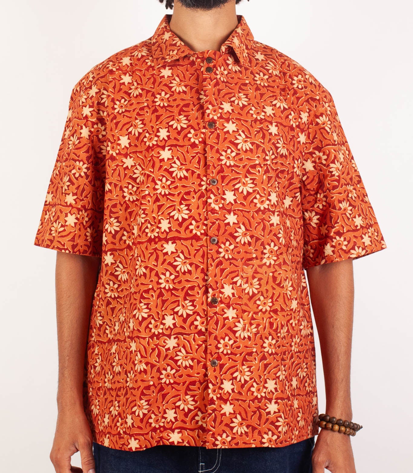 Chemise Linga -Coton bio - Imprimé KALEE (bourgeon)