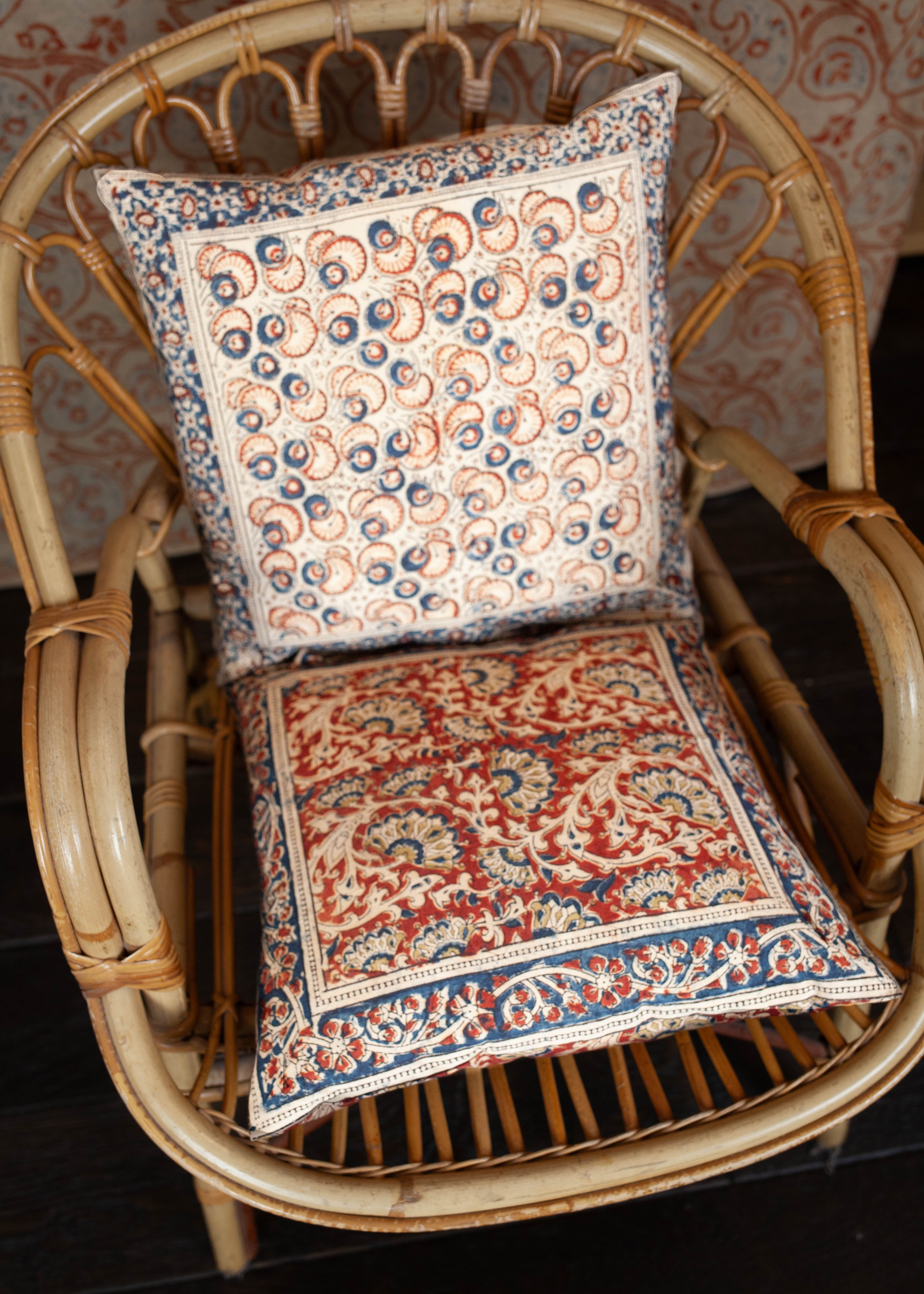 Pack de 2 housses de coussin 40X40 cm - Imprimé PANKHA + SHAAHEE