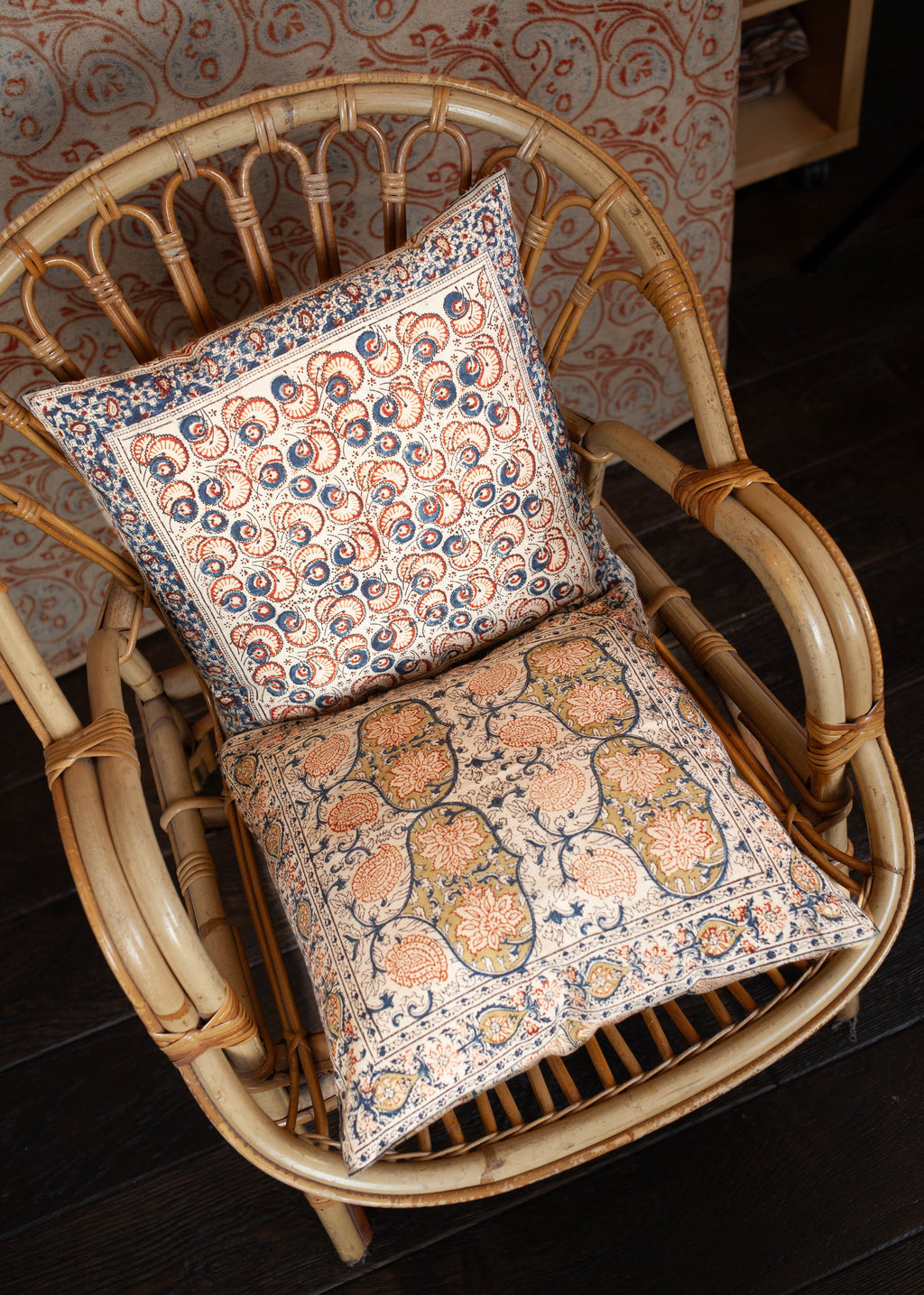 Pack de 2 housses de coussin 40X40 cm - Imprimé PANKHA + SHAKTI