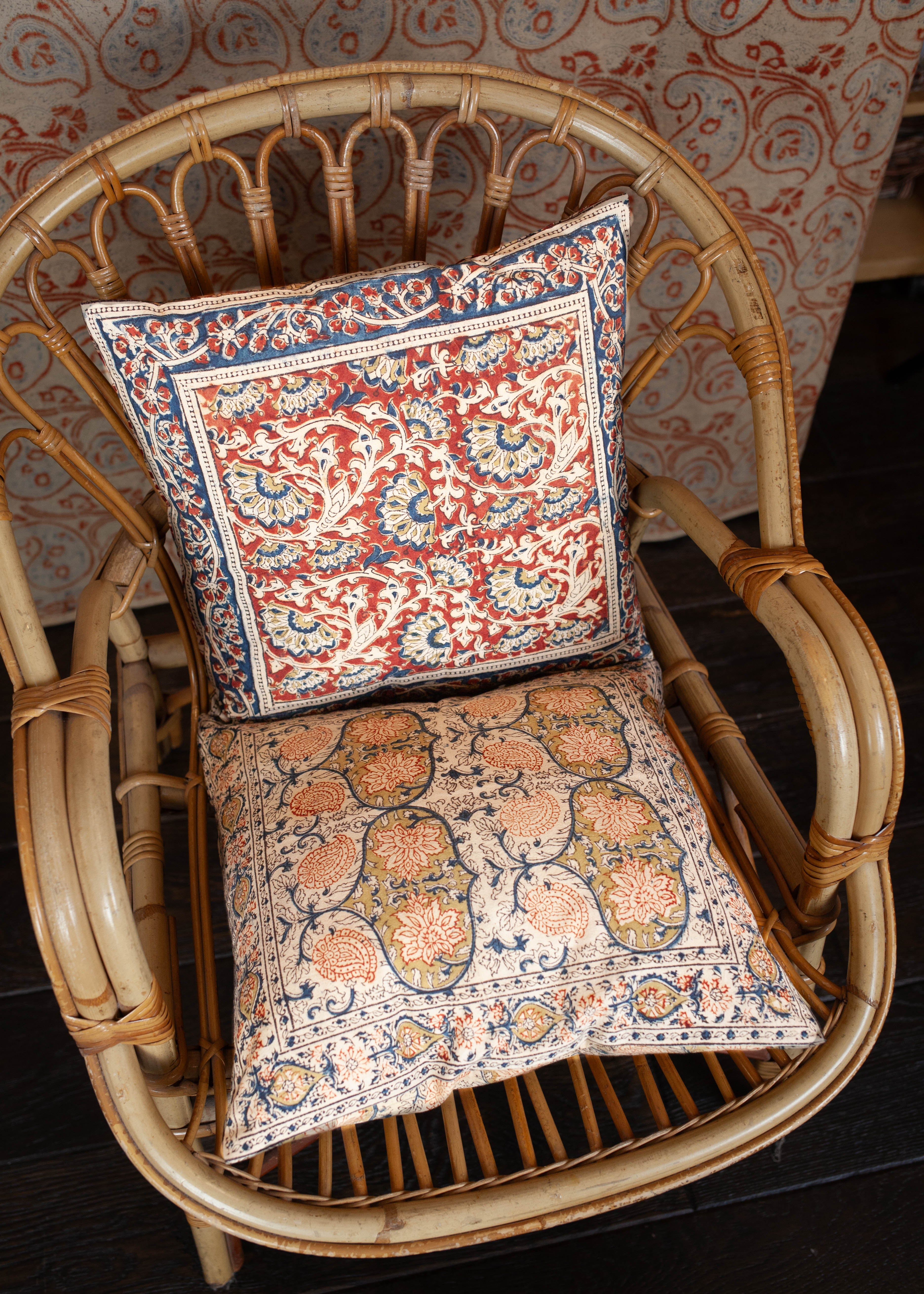 Pack de 2 housses de coussin 40X40 cm - Imprimé SHAAHEE + SHAKTI