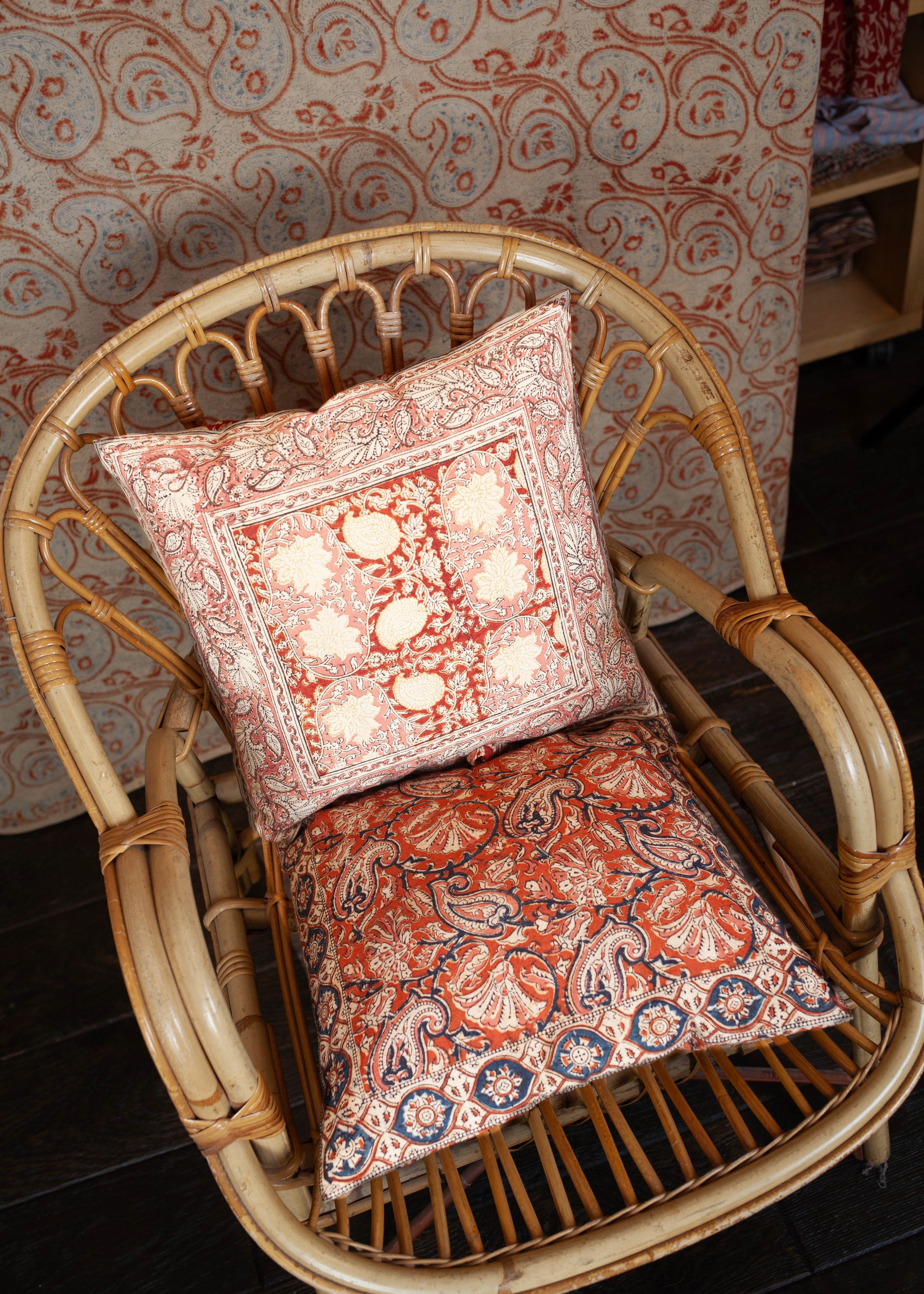 Pack de 2 housses de coussin 40X40 cm - Imprimé KHILANA + KASHMEER