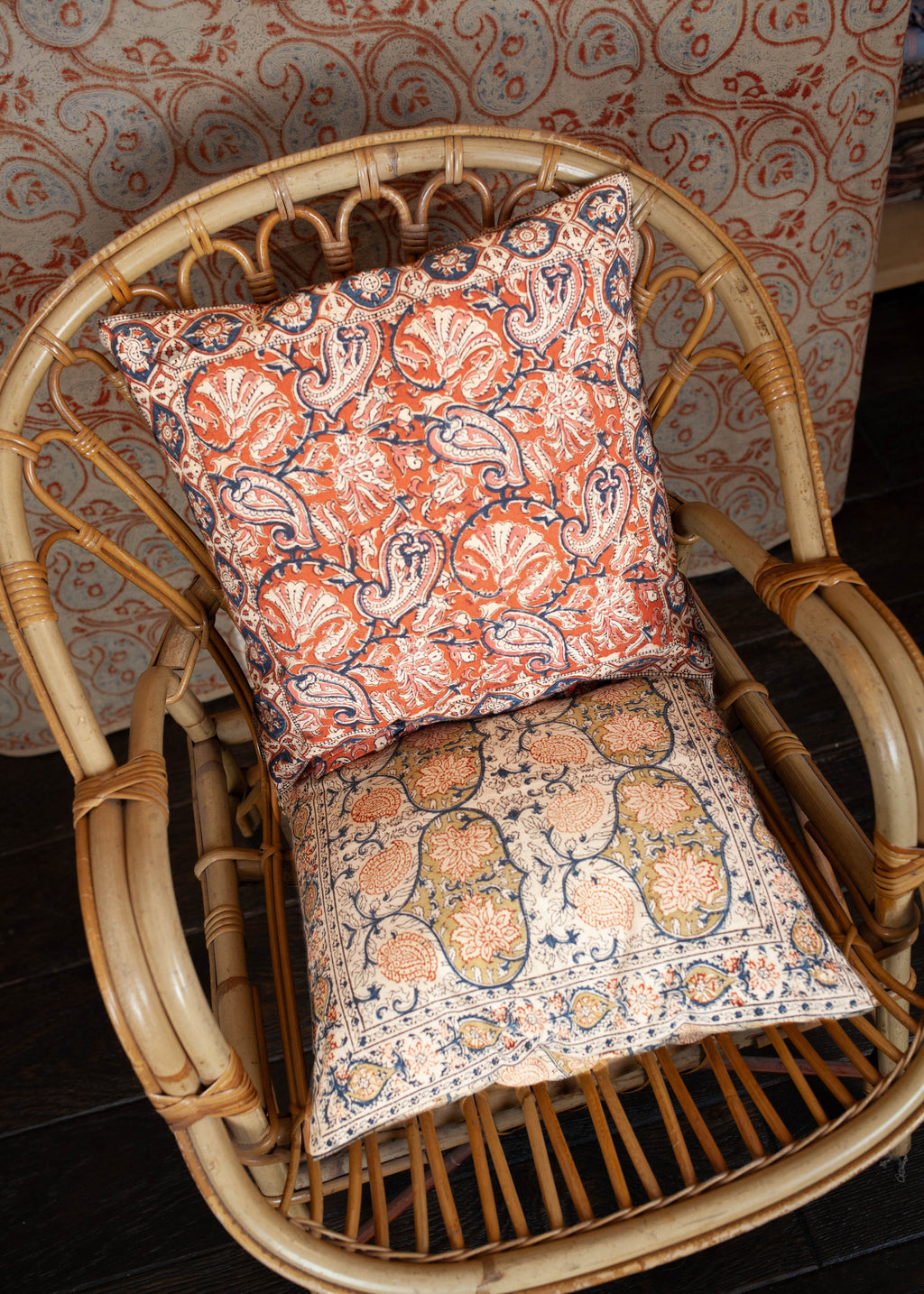 Pack de 2 housses de coussin 40X40 cm - Imprimé KASHMEER + SHAKTI