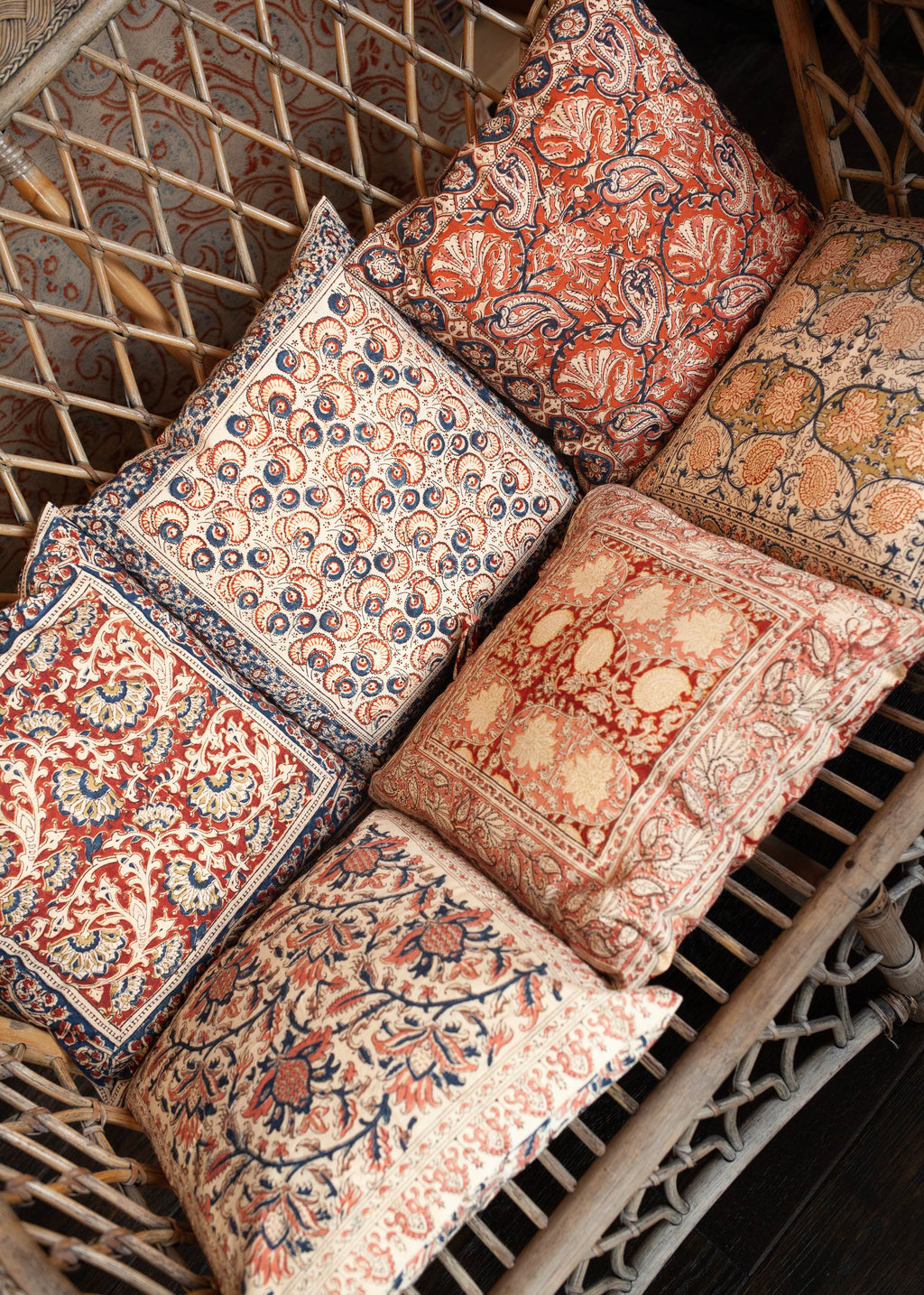 Pack de 2 housses de coussin 40X40 cm - Imprimé PANKHA + SHAAHEE