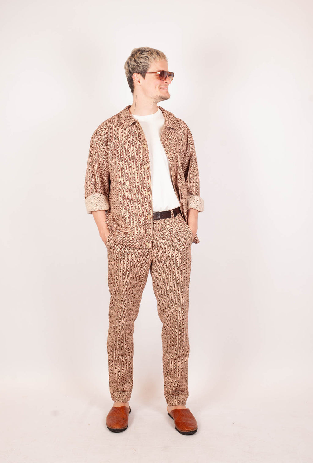 Veste SKANDA- Denim bio - imprimé UDAAN (envol)