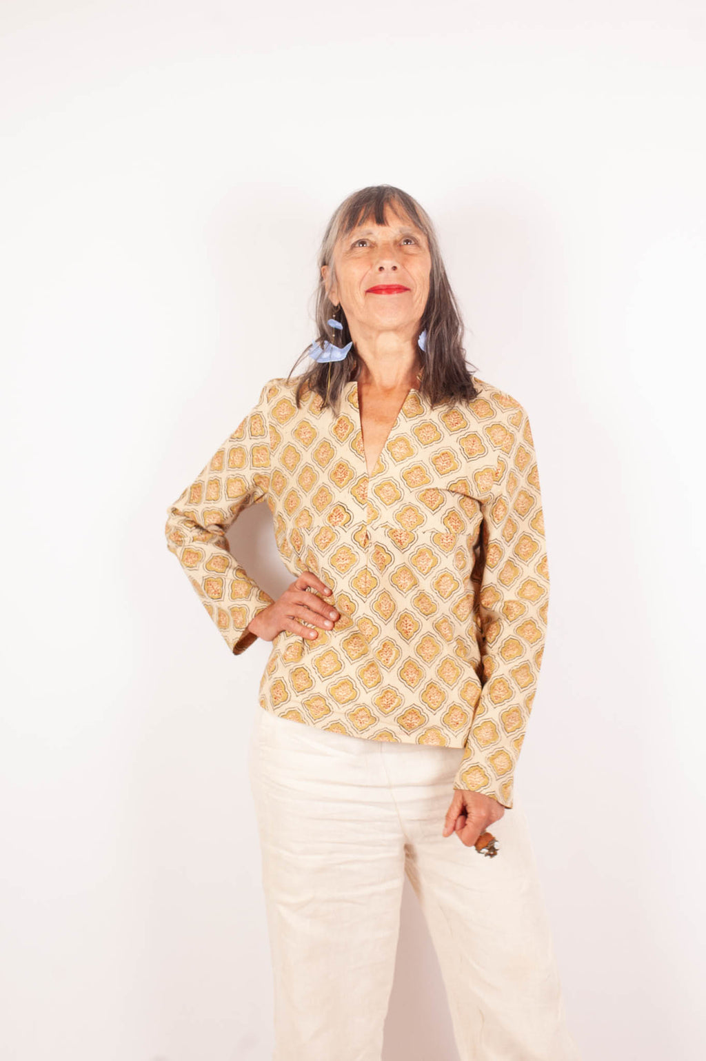 Blouse JAISALMER - Coton bio - Imprimé VISTAAR (expansion)
