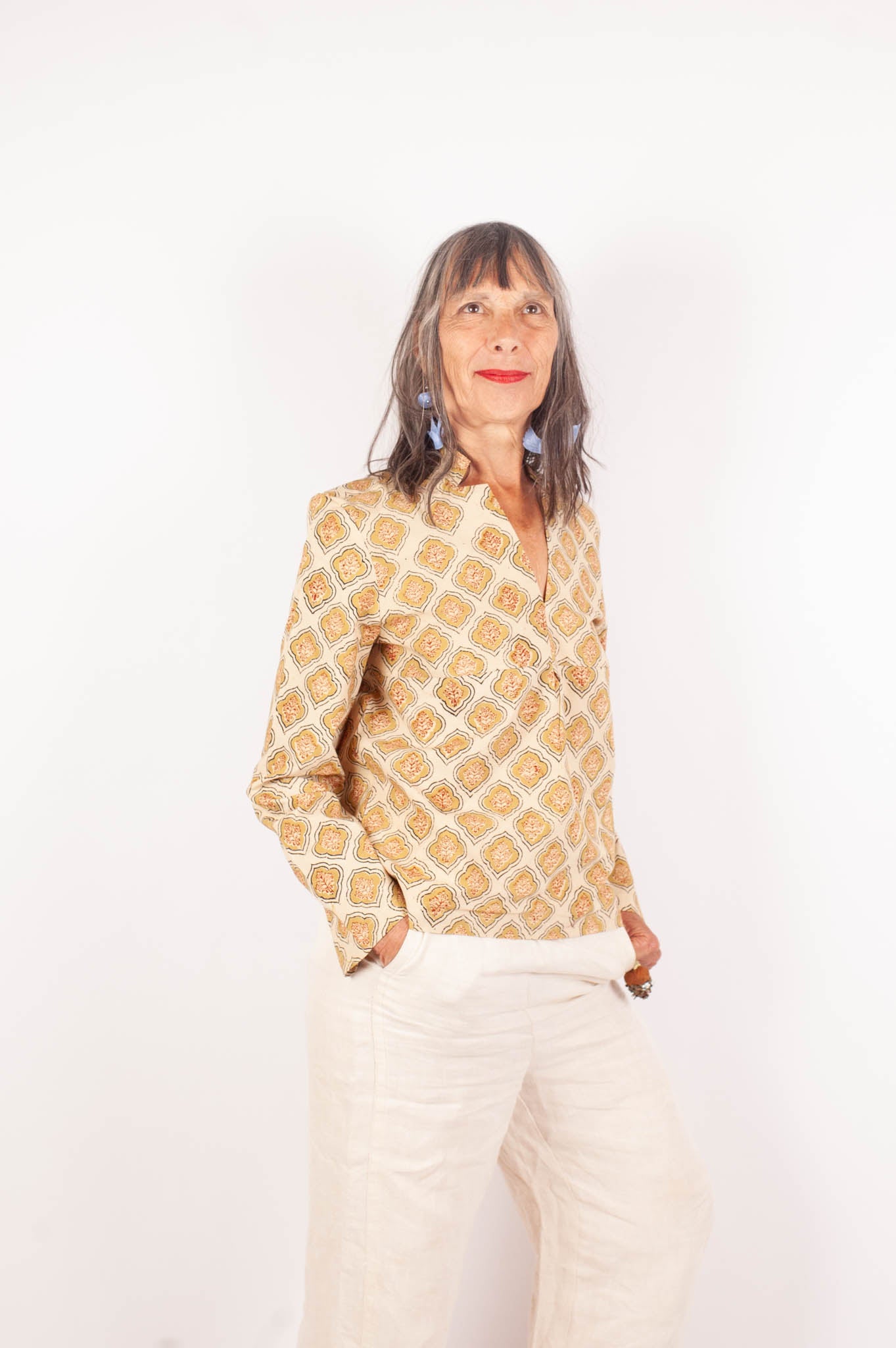 Blouse JAISALMER - Coton bio - Imprimé VISTAAR (expansion)