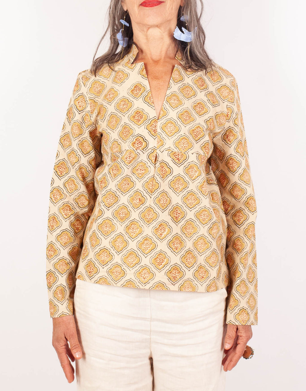 Blouse JAISALMER - Coton bio - Imprimé VISTAAR (expansion)