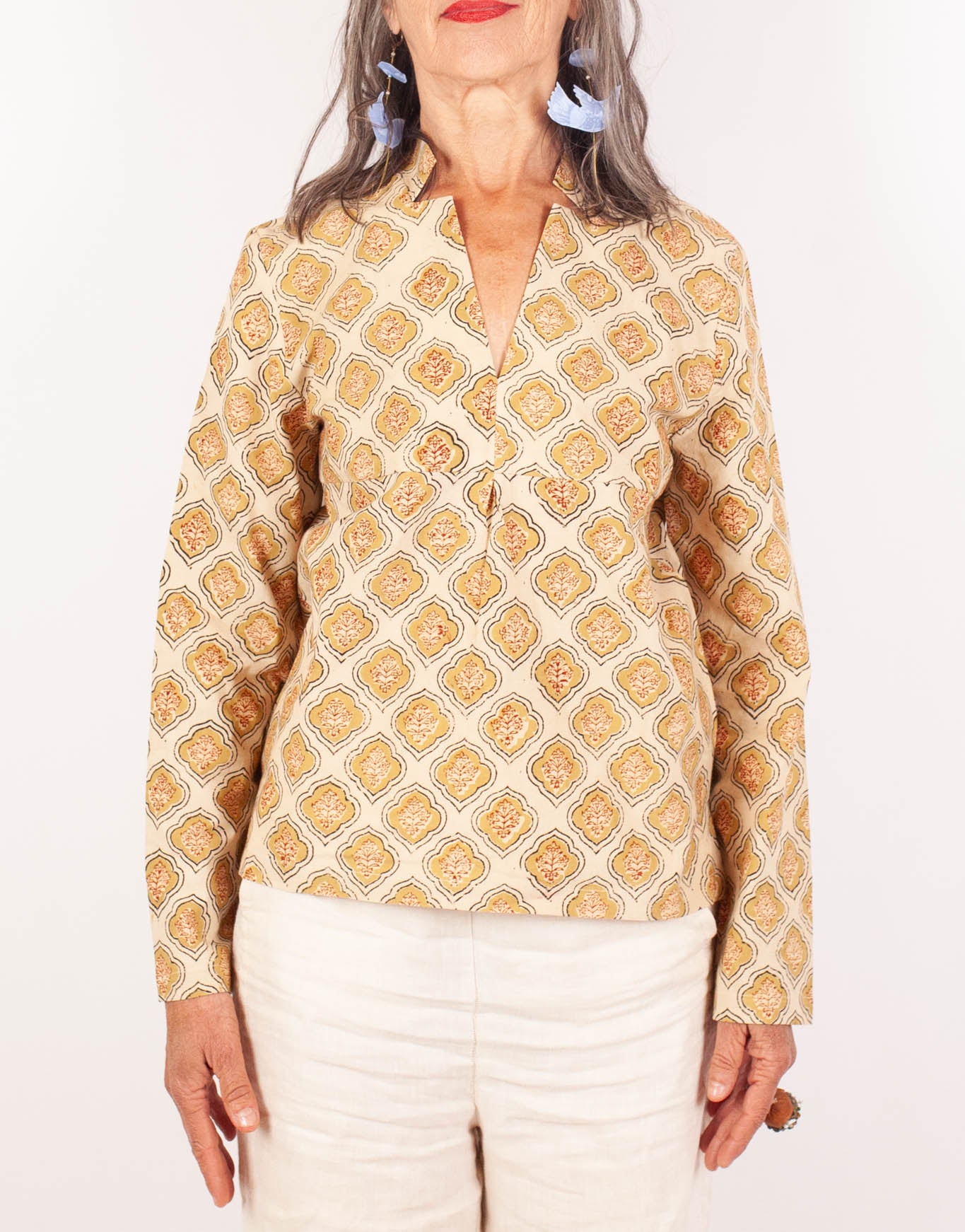 Blouse JAISALMER - Coton bio - Imprimé VISTAAR (expansion)