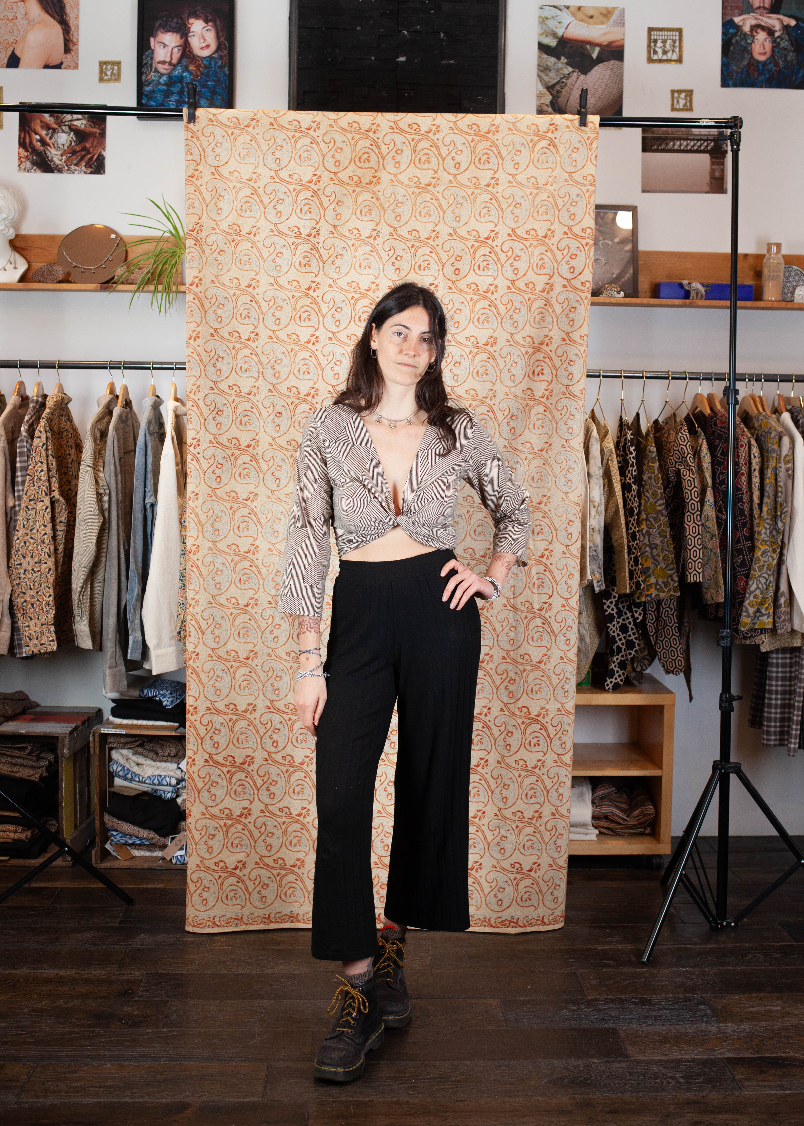 Top BENARES - imprimé PRISME - Coton bio