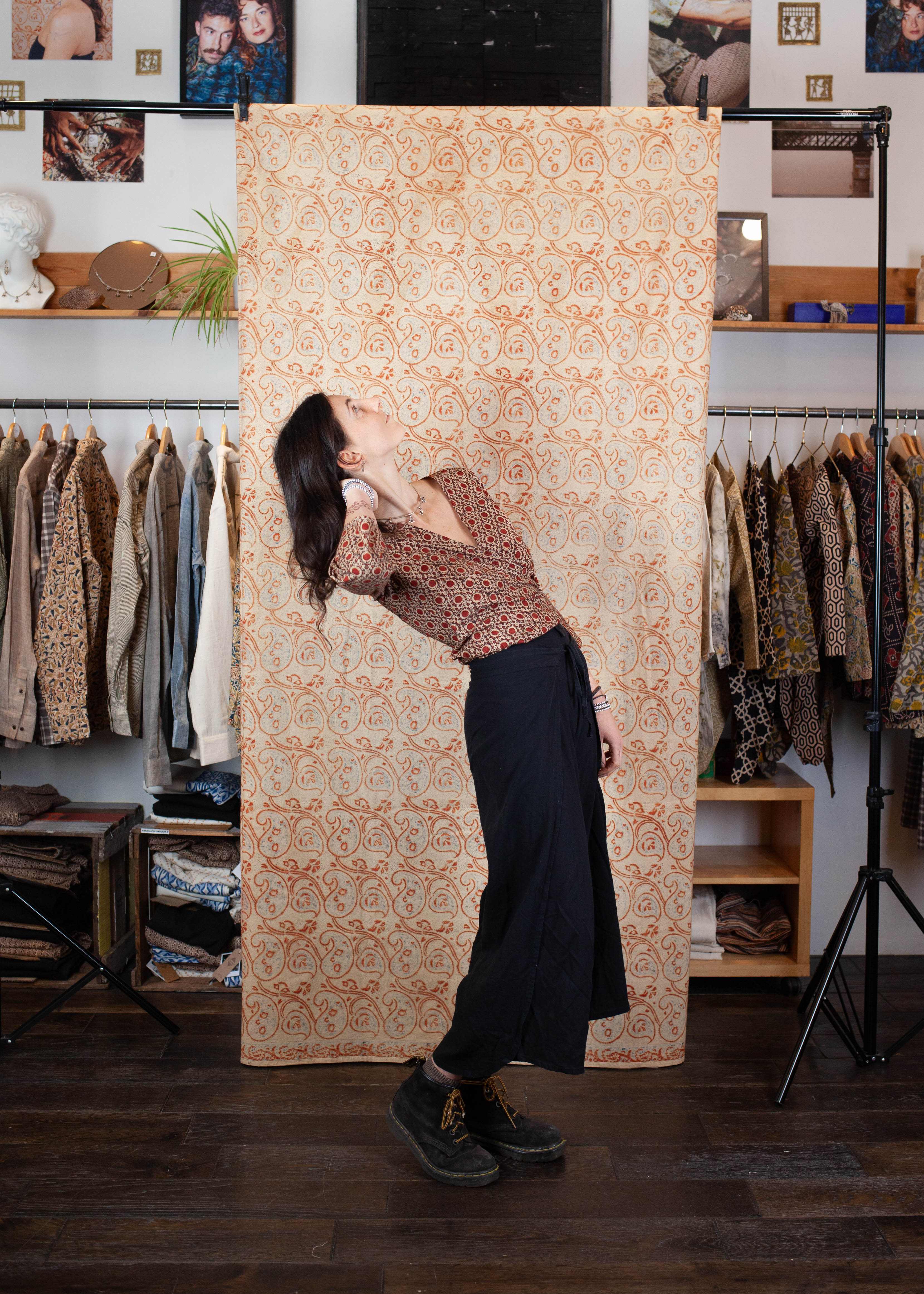 Top BENARES  -Coton bio - Imprimé KENDR (centre)