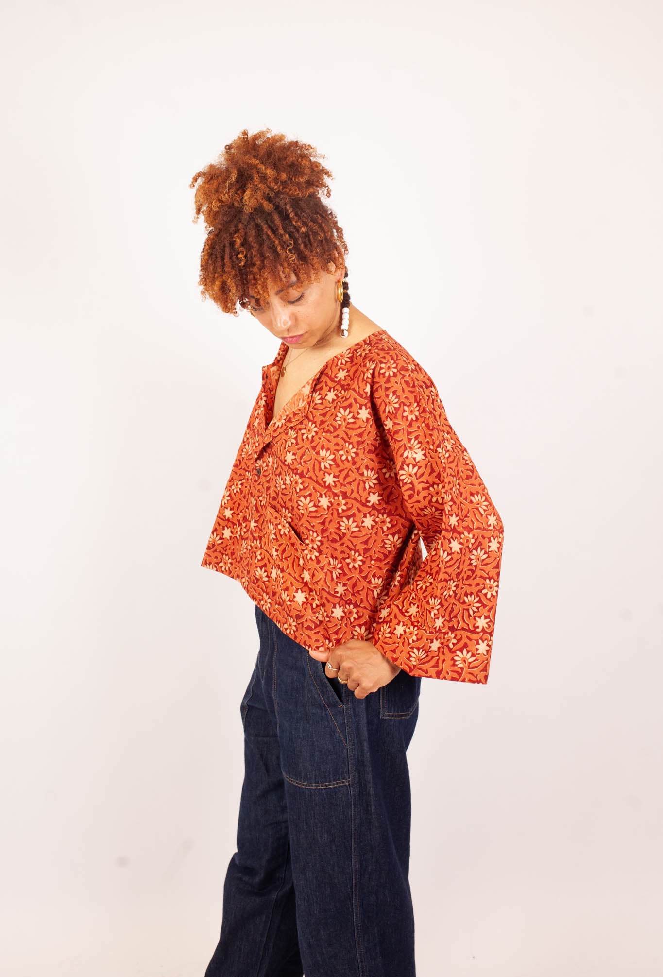 Bolero COCHIN - Coton bio - Imprimé KALEE (bourgeon)