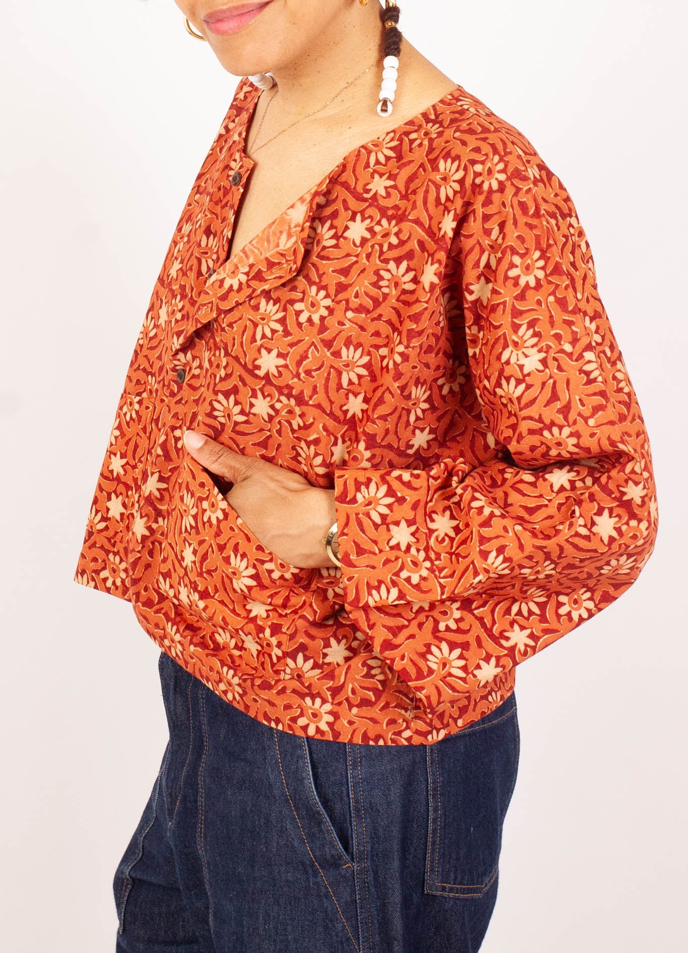 Bolero COCHIN - Coton bio - Imprimé KALEE (bourgeon)