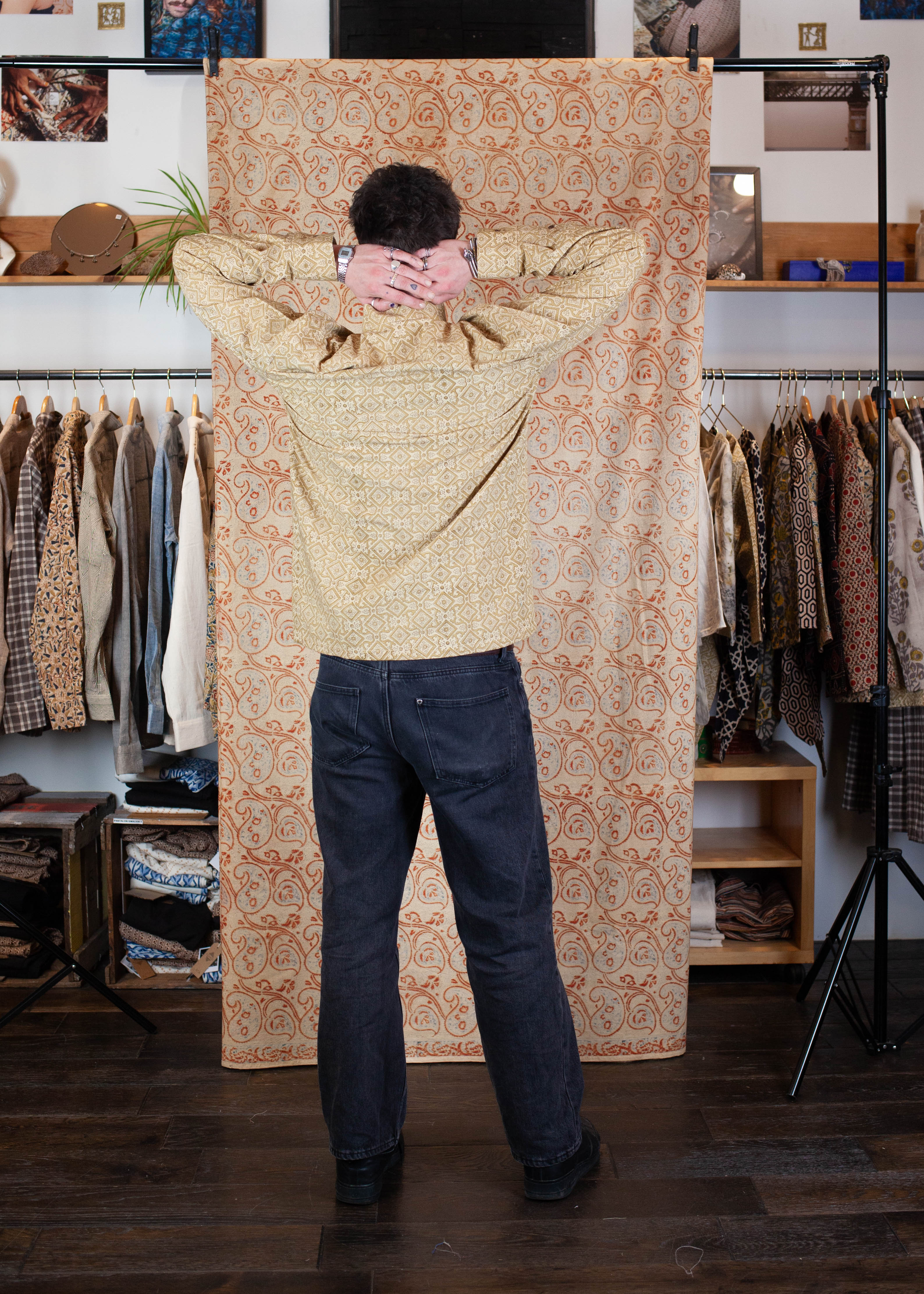 Chemise DARAMSHALA V.2 - Coton bio - Imprimé SAATH (ensemble)
