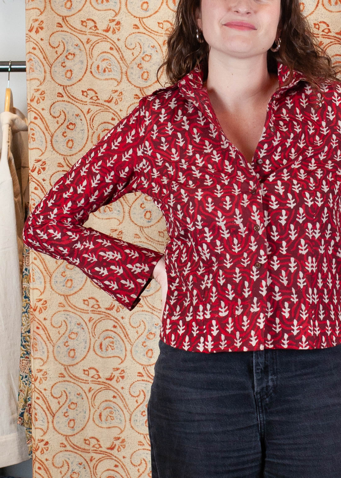 Chemise Bindu V.2 - Coton bio - Imprimé JYOTI (flamme)