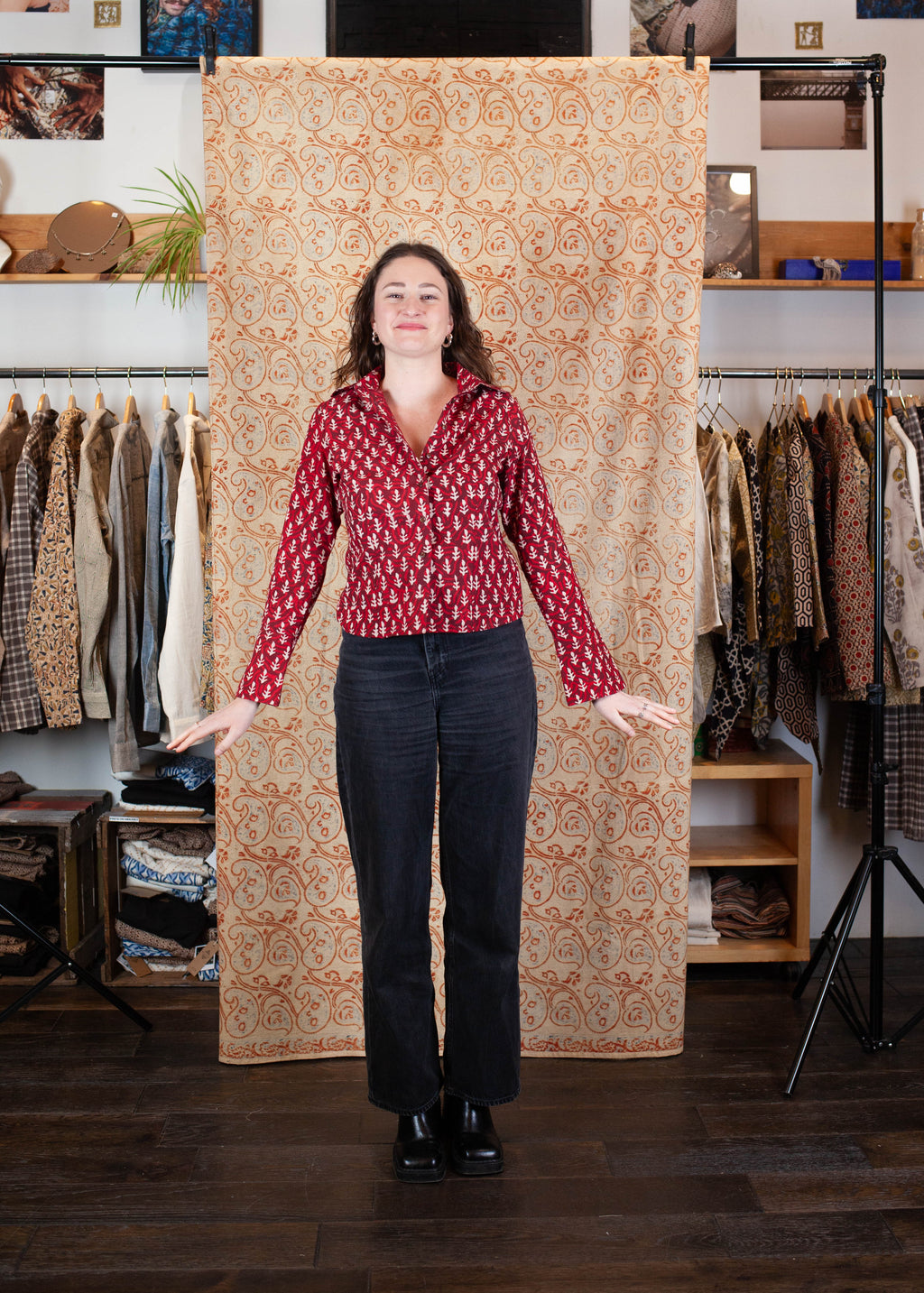 Chemise Bindu V.2 - Coton bio - Imprimé JYOTI (flamme)