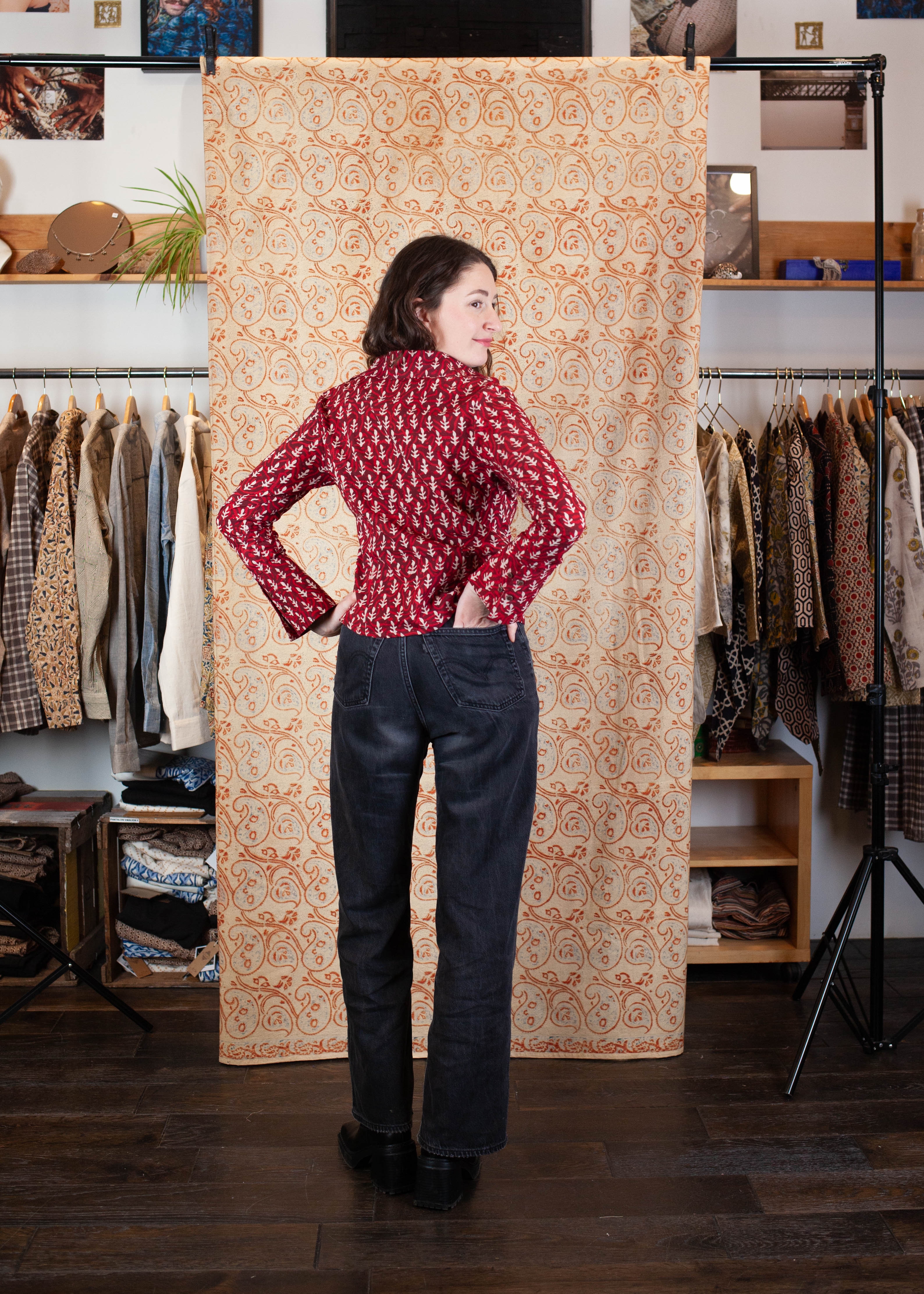Chemise Bindu V.2 - Coton bio - Imprimé JYOTI (flamme)