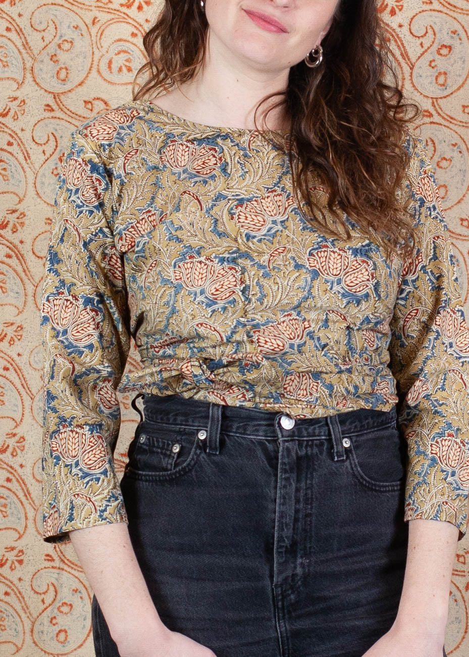 Top BENARES V.3  - Imprimé JAPANESE FLOWERS - Coton bio
