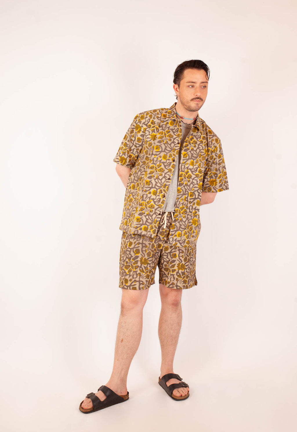 Short Bhuj -Coton bio - Imprimé KHILANA (floraison)