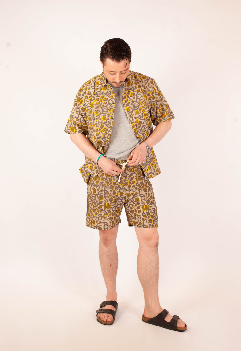 Short Bhuj -Coton bio - Imprimé KHILANA (floraison)
