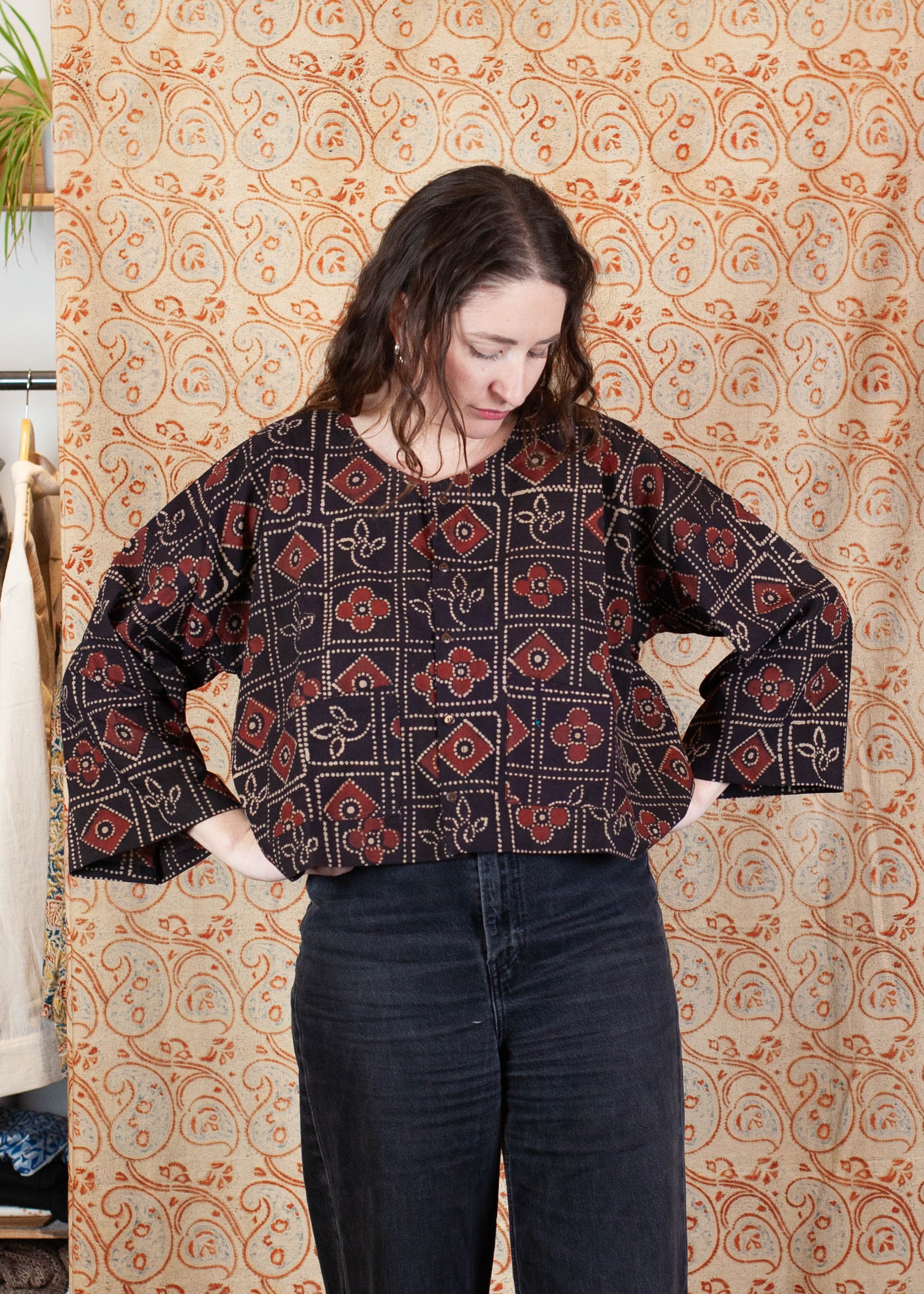 Bolero COCHIN - Coton bio - Imprimé PAHELEE (puzzle)