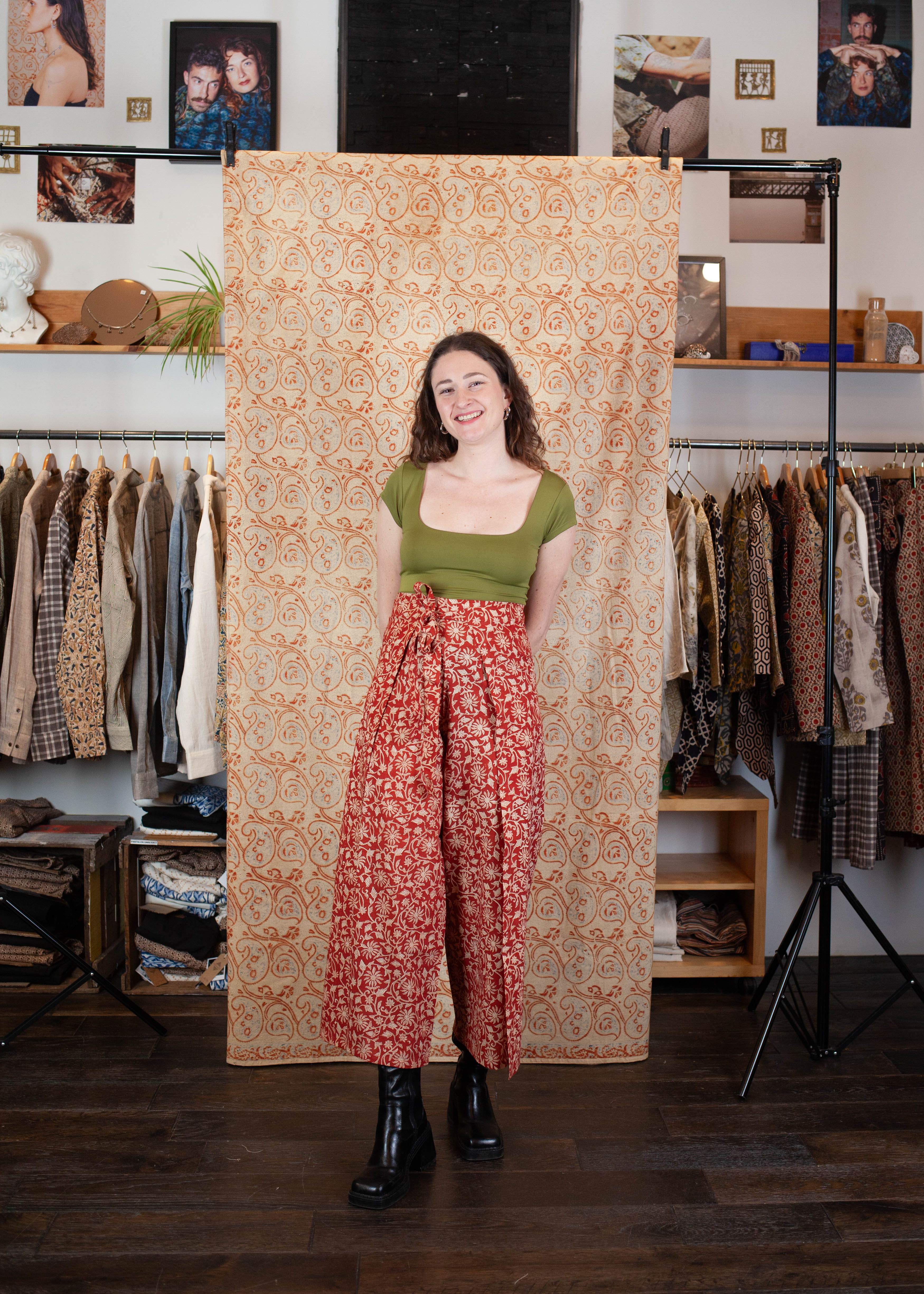 Pantalon SARASWATI - Coton bio - Imprimé BAGEECHA