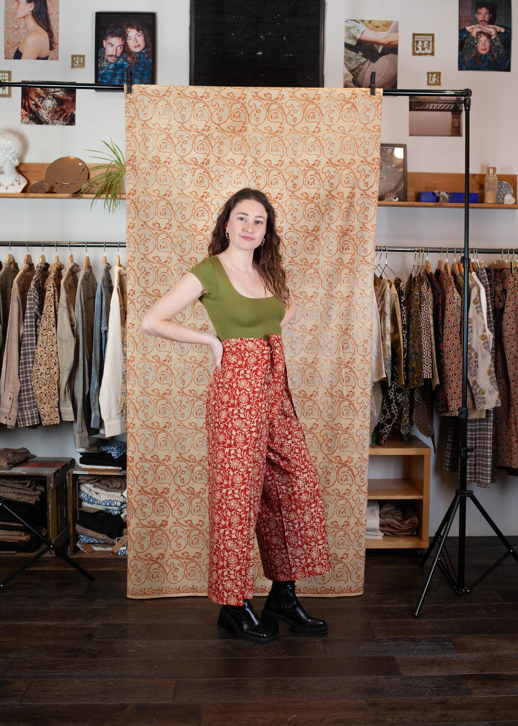 Pantalon SARASWATI - Coton bio - Imprimé BAGEECHA