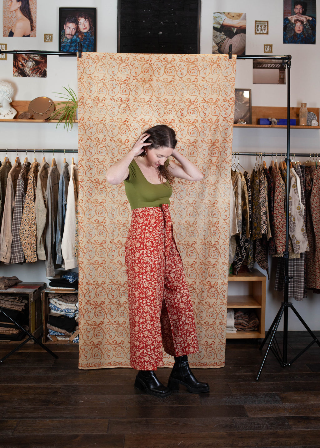 Pantalon SARASWATI - Coton bio - Imprimé BAGEECHA