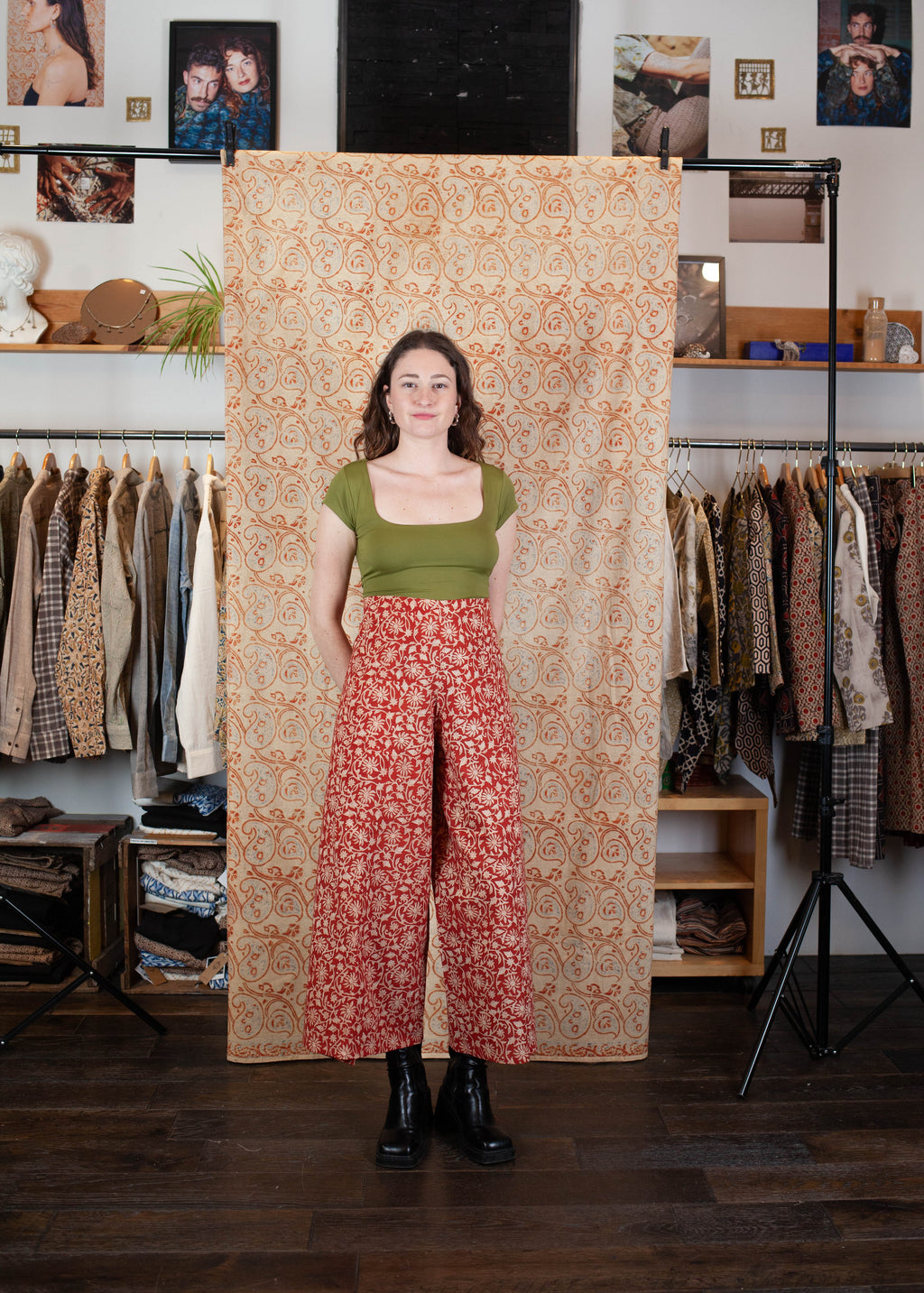 Pantalon SARASWATI - Coton bio - Imprimé BAGEECHA