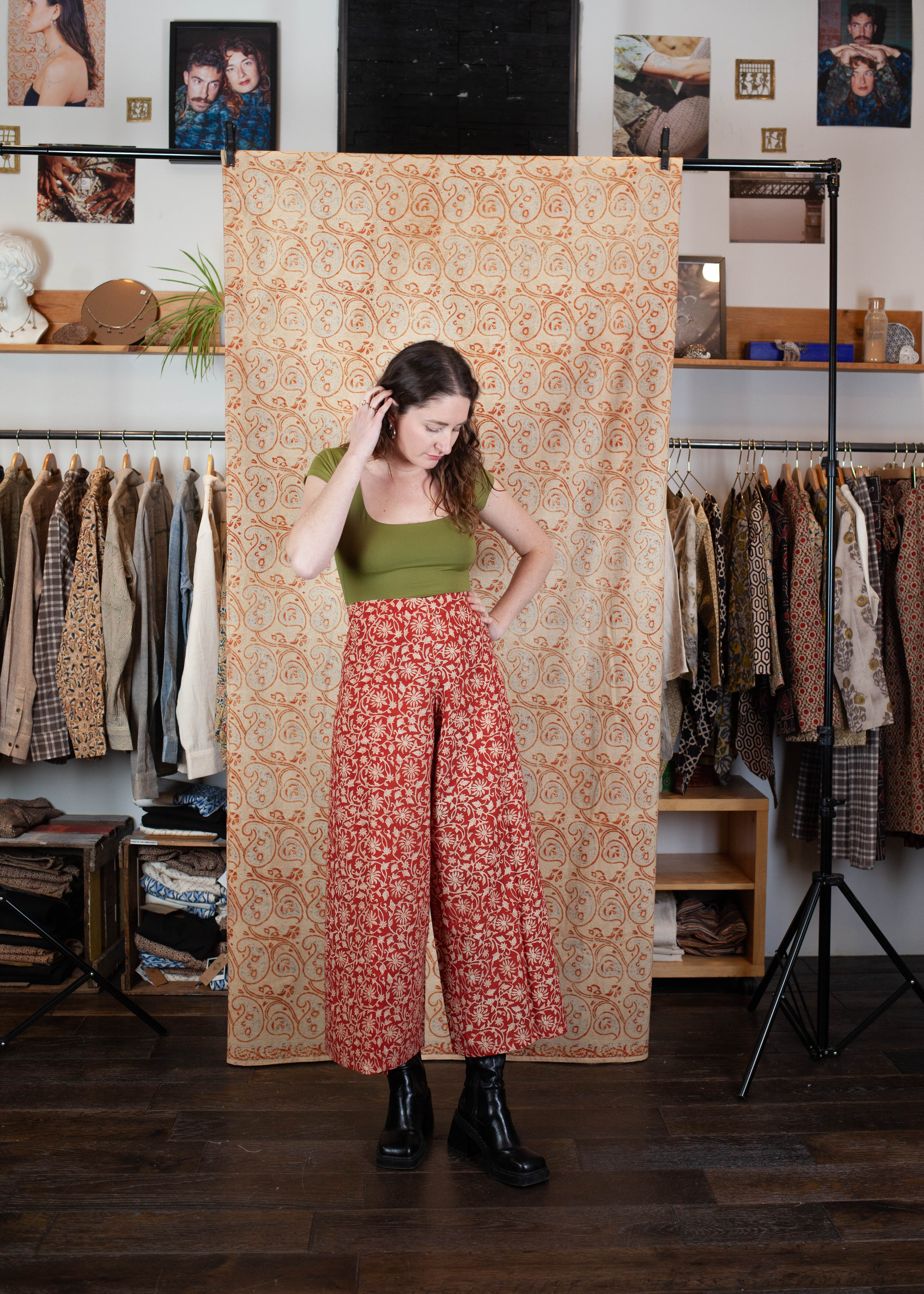 Pantalon SARASWATI - Coton bio - Imprimé BAGEECHA