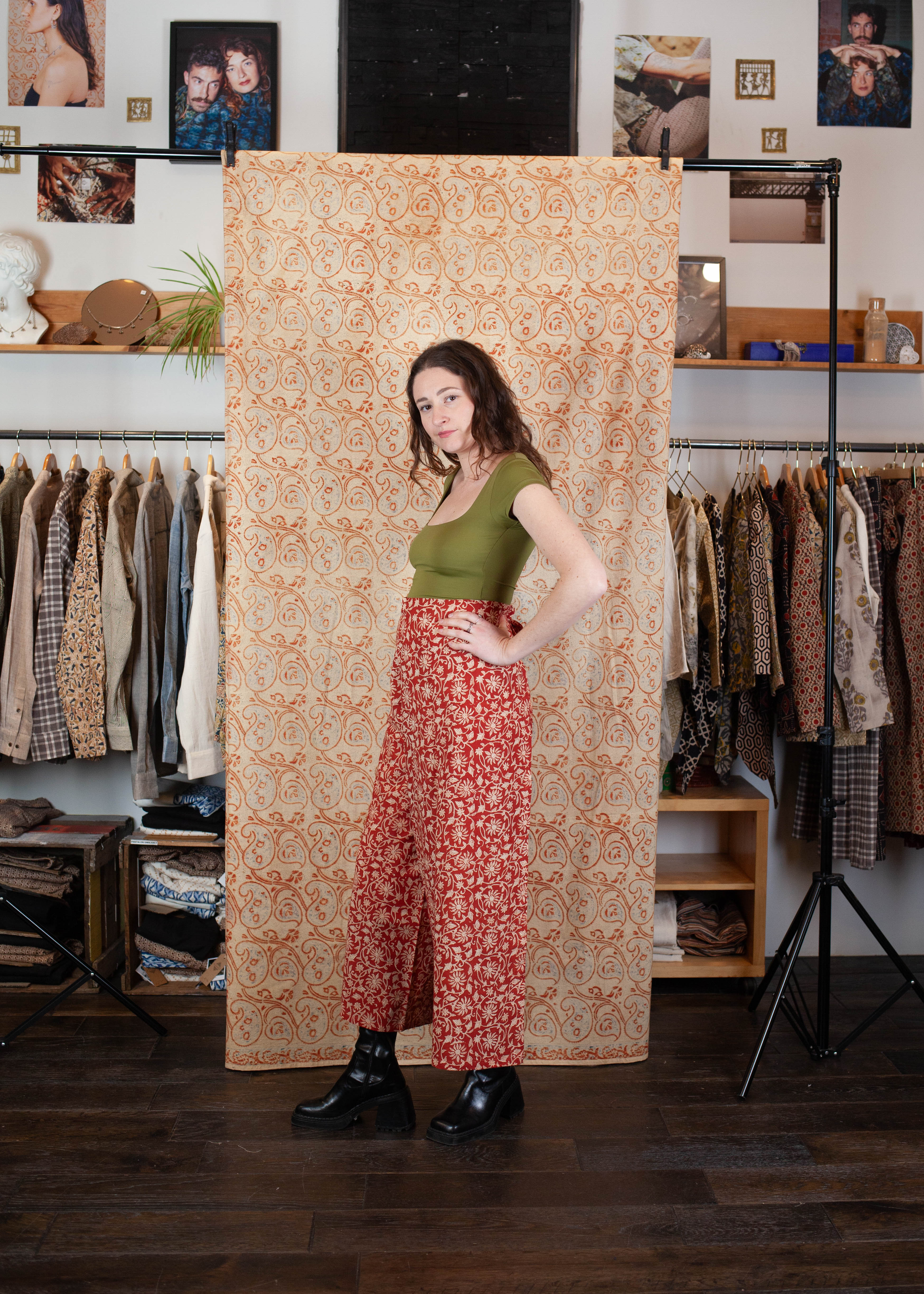 Pantalon SARASWATI - Coton bio - Imprimé BAGEECHA