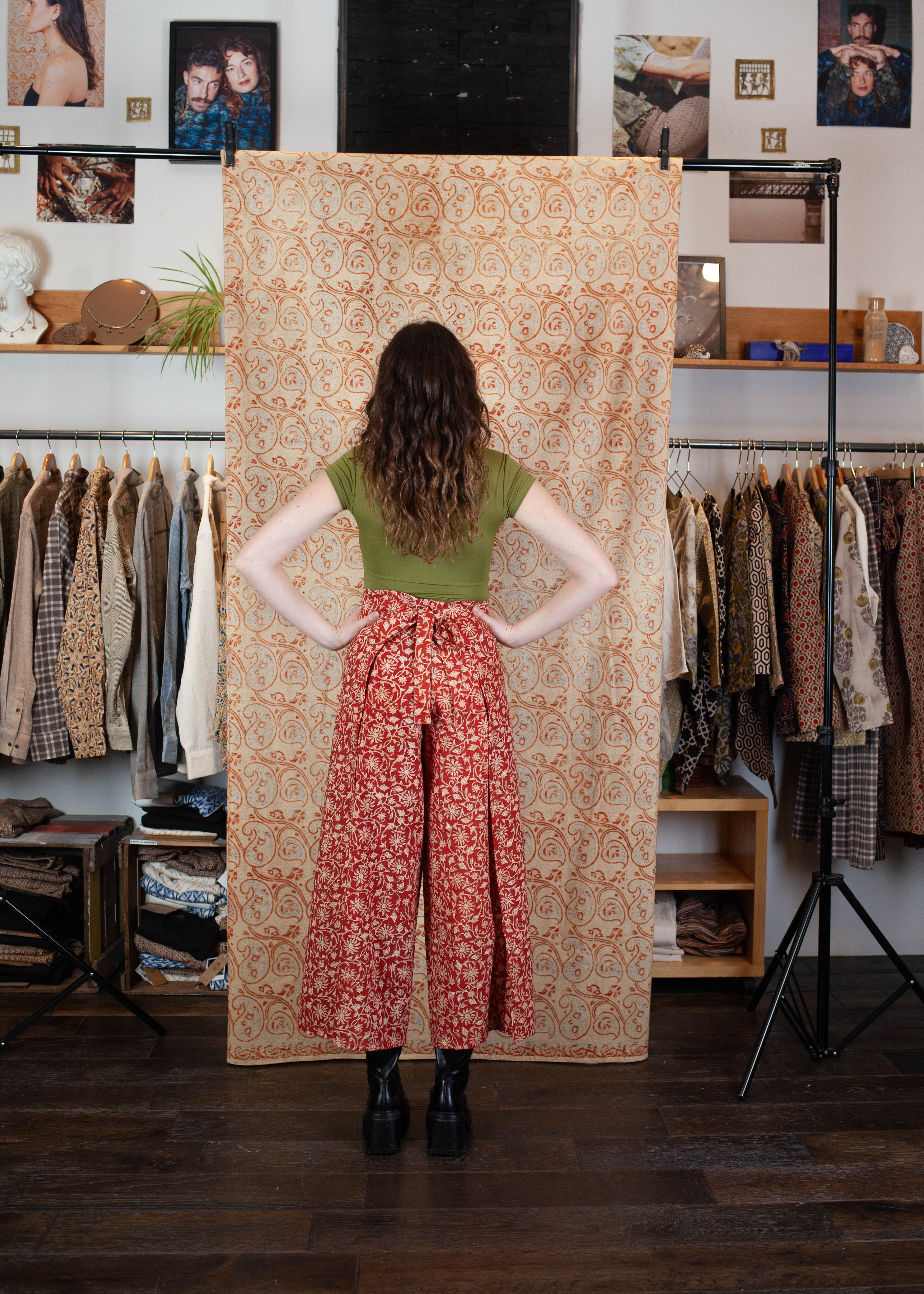 Pantalon SARASWATI - Coton bio - Imprimé BAGEECHA