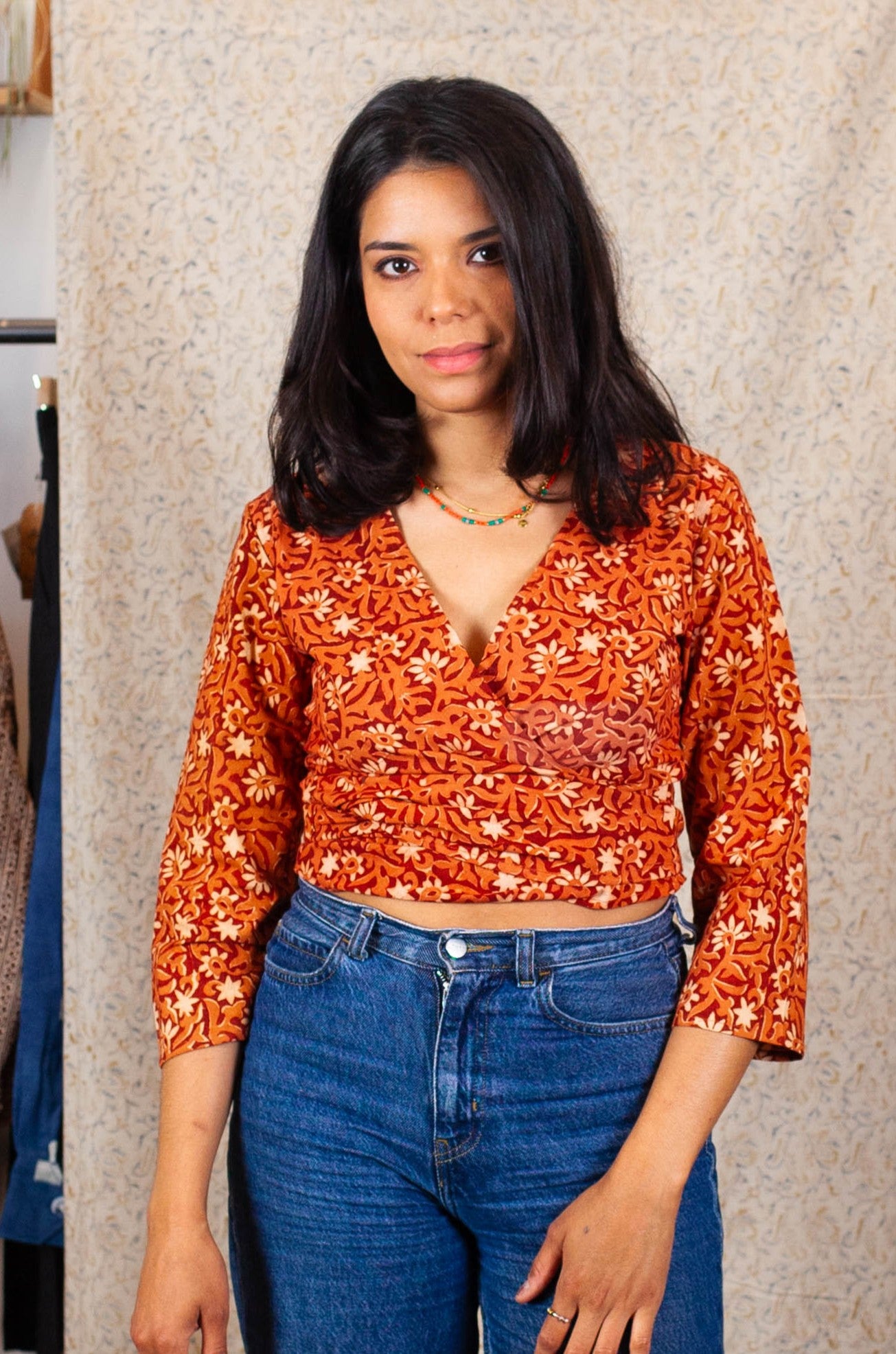 Top BENARES - Coton bio - Imprimé KALEE (bourgeon)