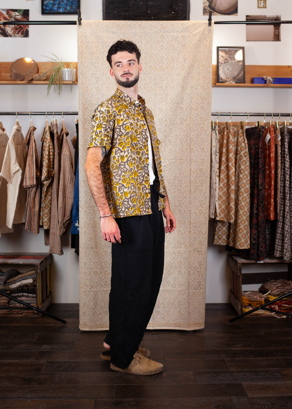 Chemise Linga - Coton bio - Imprimé KHILANA (floraison)