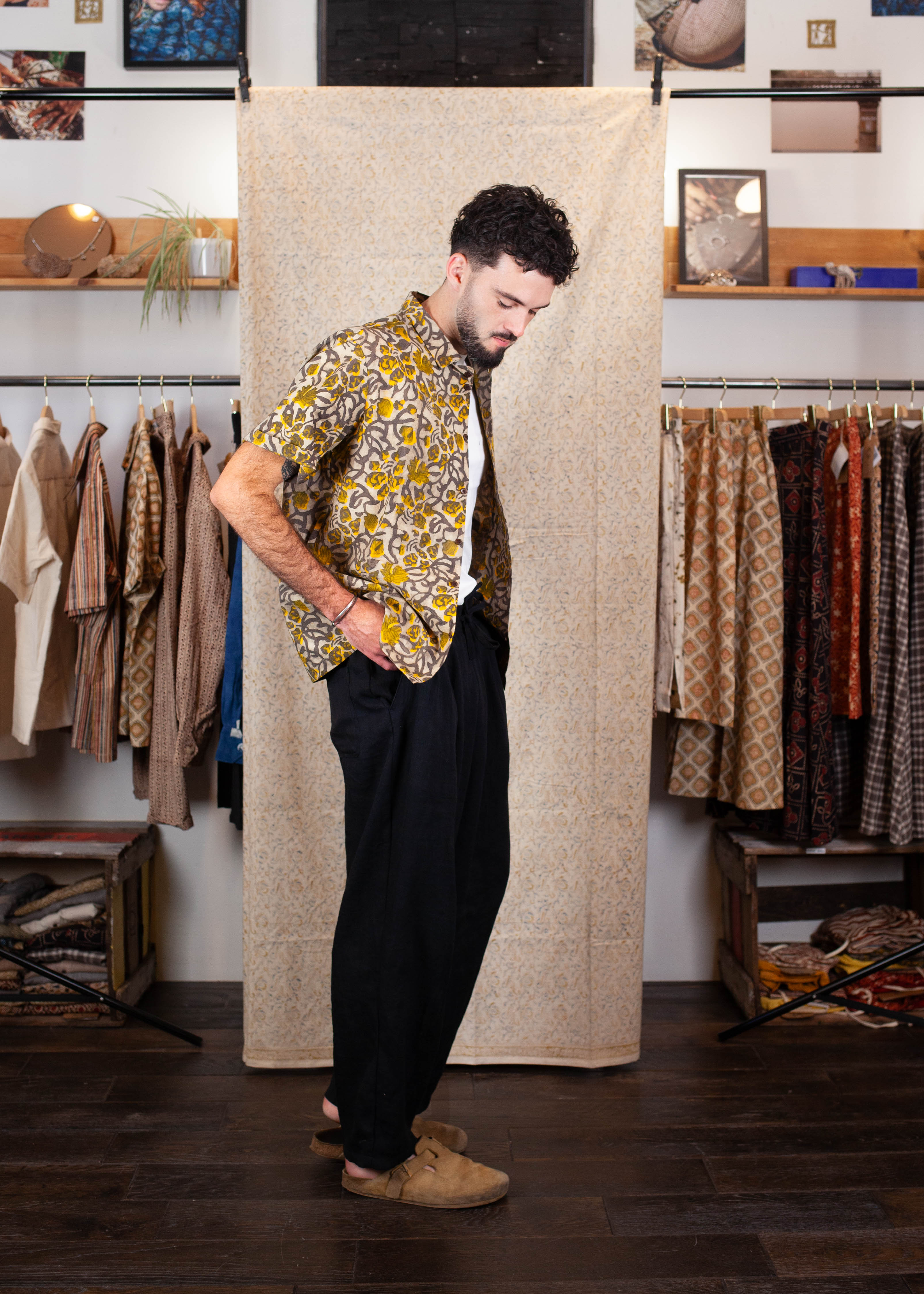 Chemise Linga - Coton bio - Imprimé KHILANA (floraison)