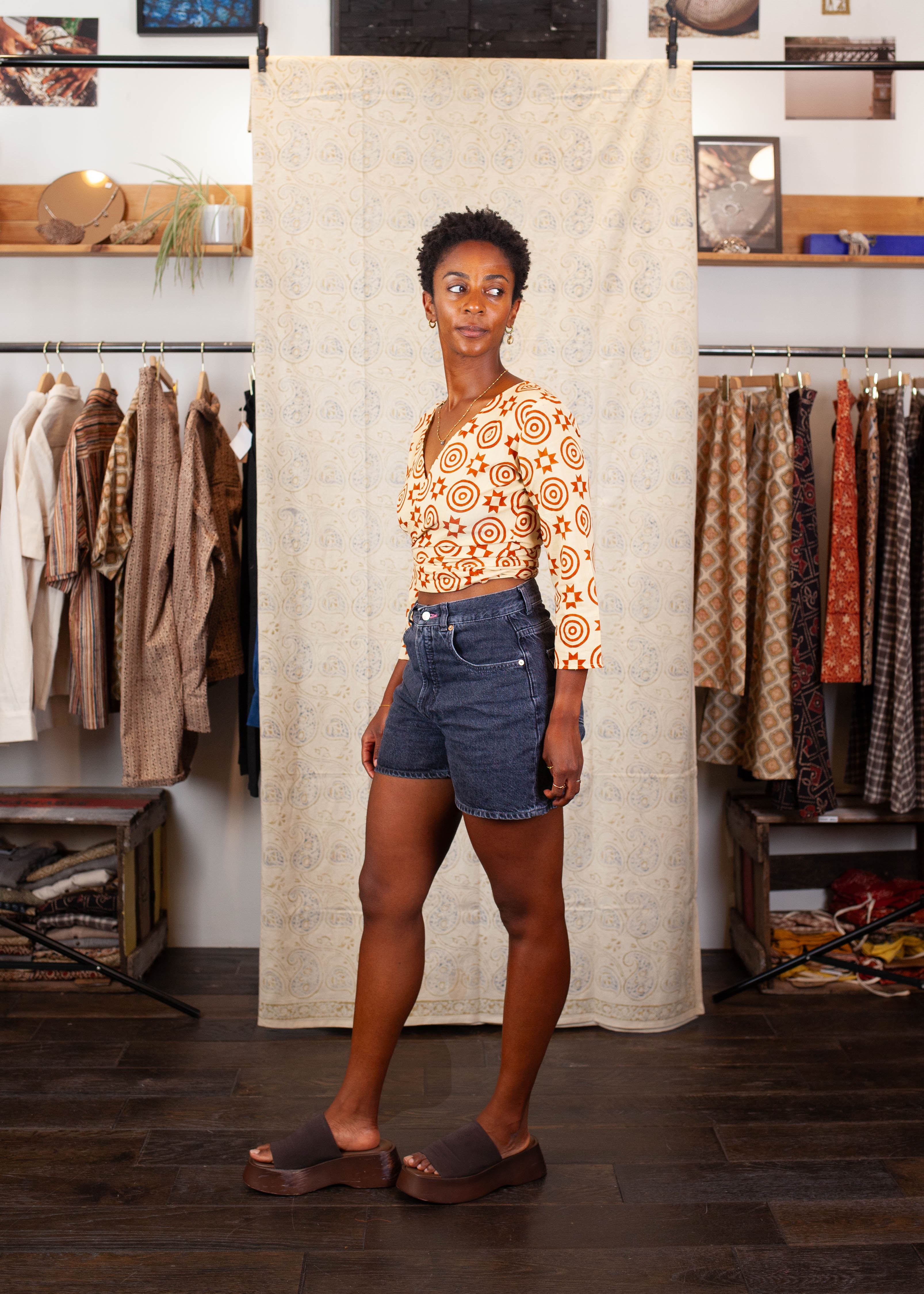 Top BENARES  - Coton bio - Imprimé BORDGANA