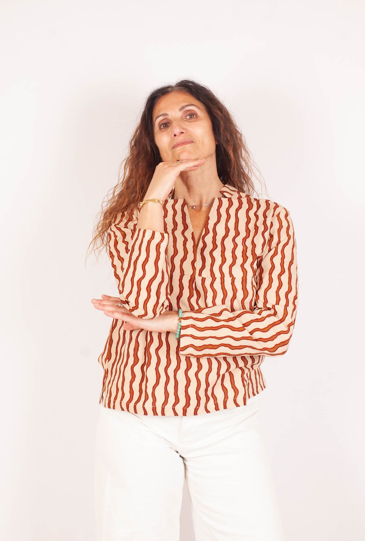 Blouse JAISALMER - Coton bio - Imprimé KSHAN (l'instant)
