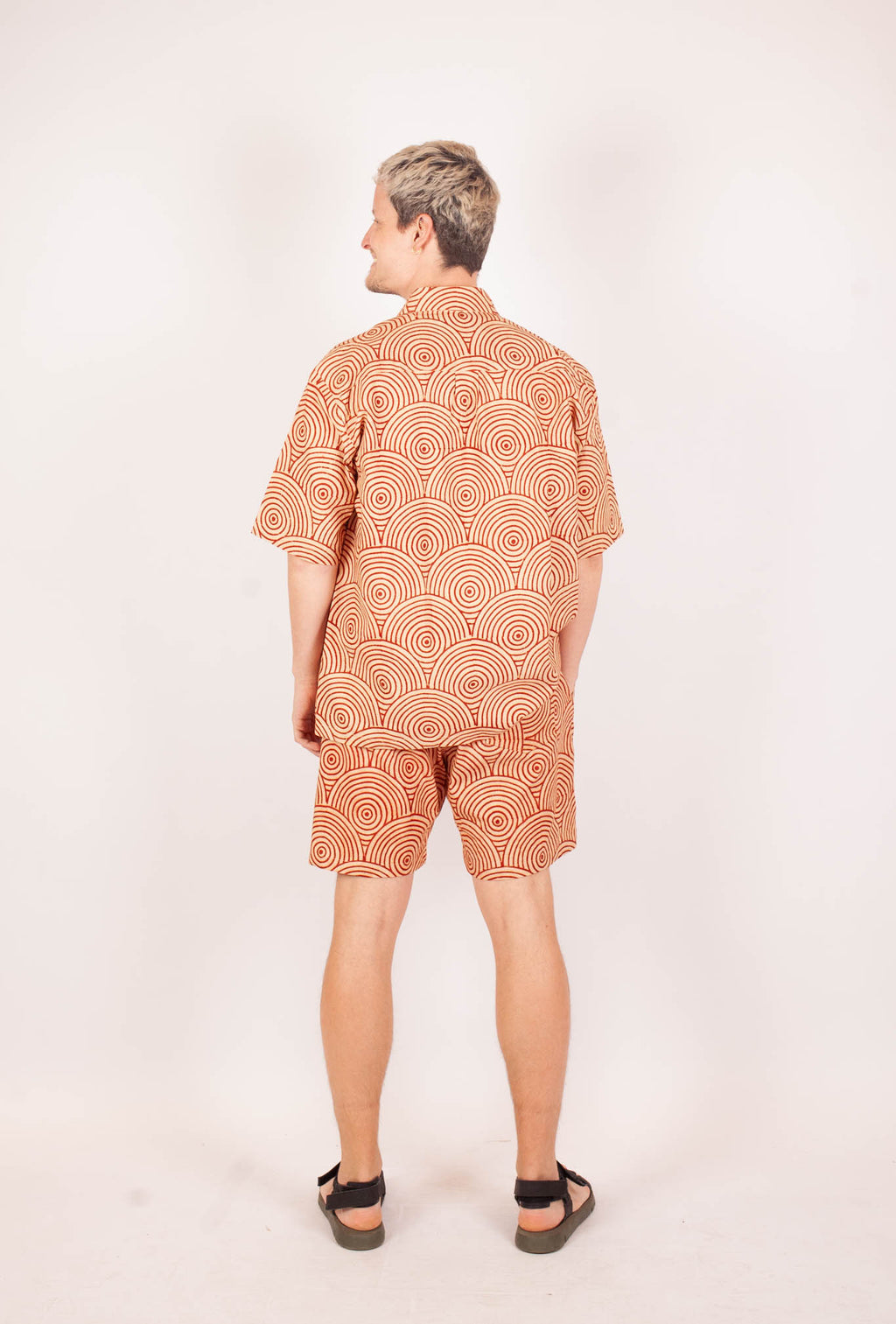 Short Bhuj -Coton bio - Imprimé UTHANA (élévation)