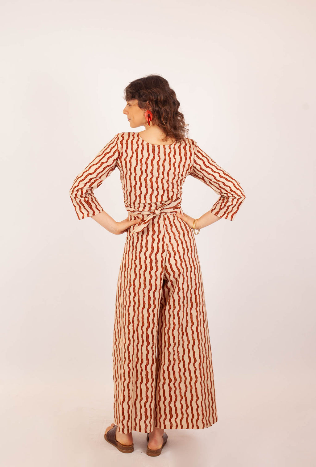 Pantalon SARASWATI - Coton bio - Imprimé KSHAN (l'instant)