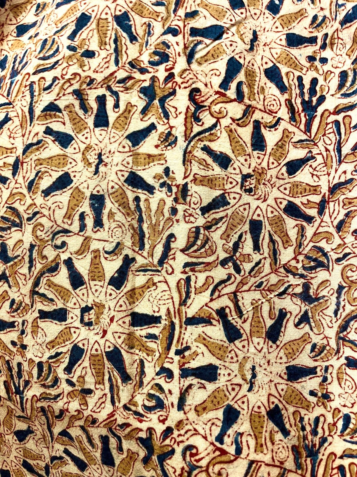 Blouse JAISALMER - Coton bio - Imprimé MACHALEE (poisson)