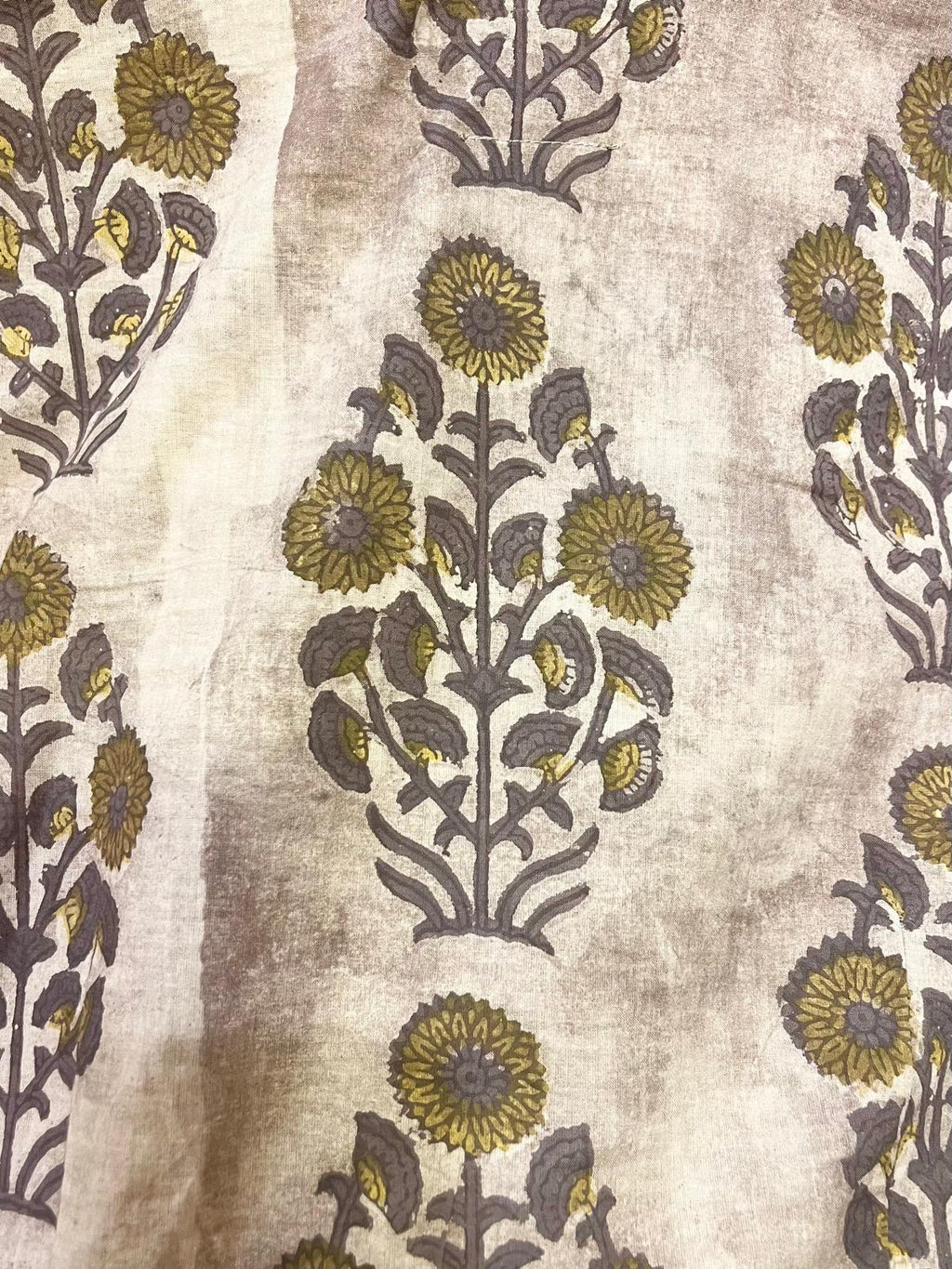 Blouse JAISALMER - Coton bio - Imprimé SURYAMUKHI (tournesol)