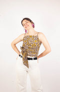 Top Mounica - Coton bio - Imprimé KHILANA (floraison)