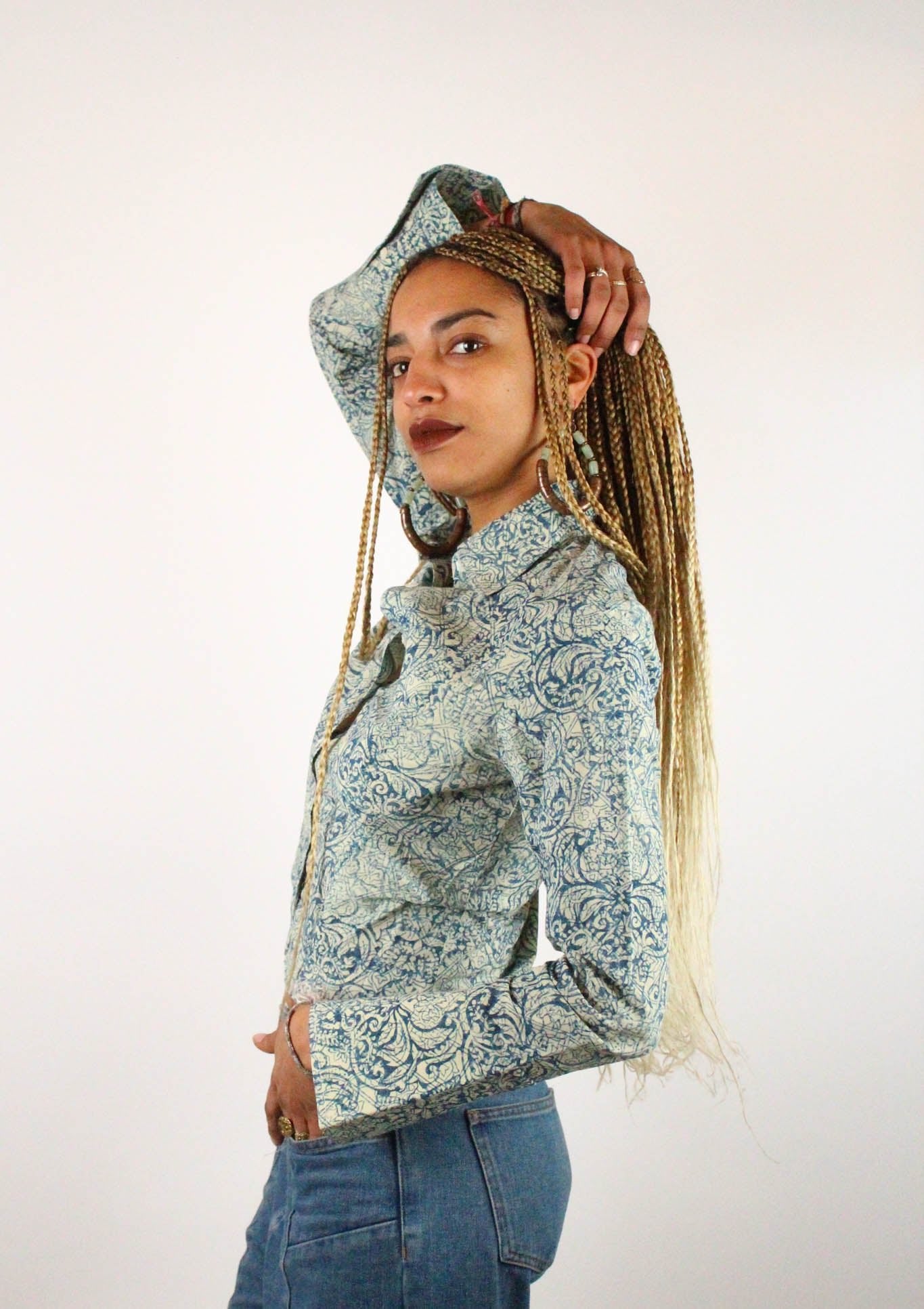 Chemise Bindu - Imprimé HAVA - Coton bio - Chemise - Azaadi, la mode responsable accessible